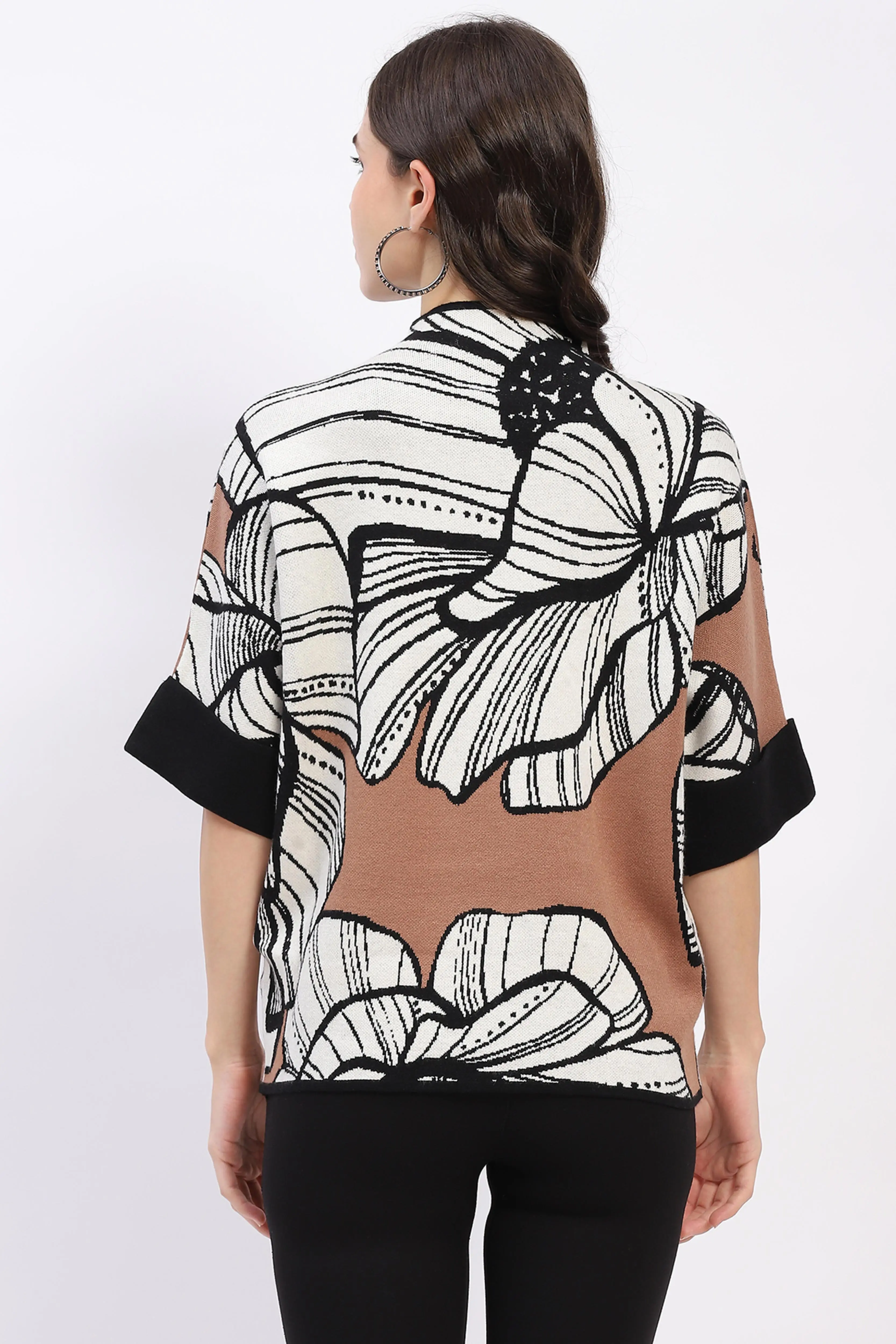 Abstract High Neck Pullover - Image 5