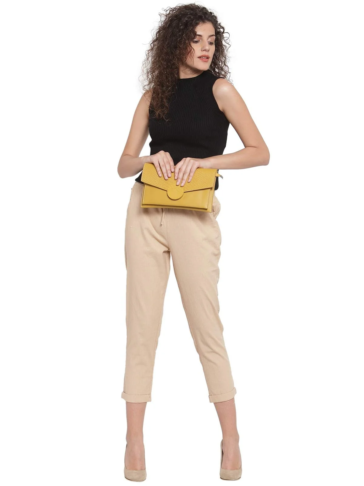 Beige Ankle Length Cotton Lower - Image 5