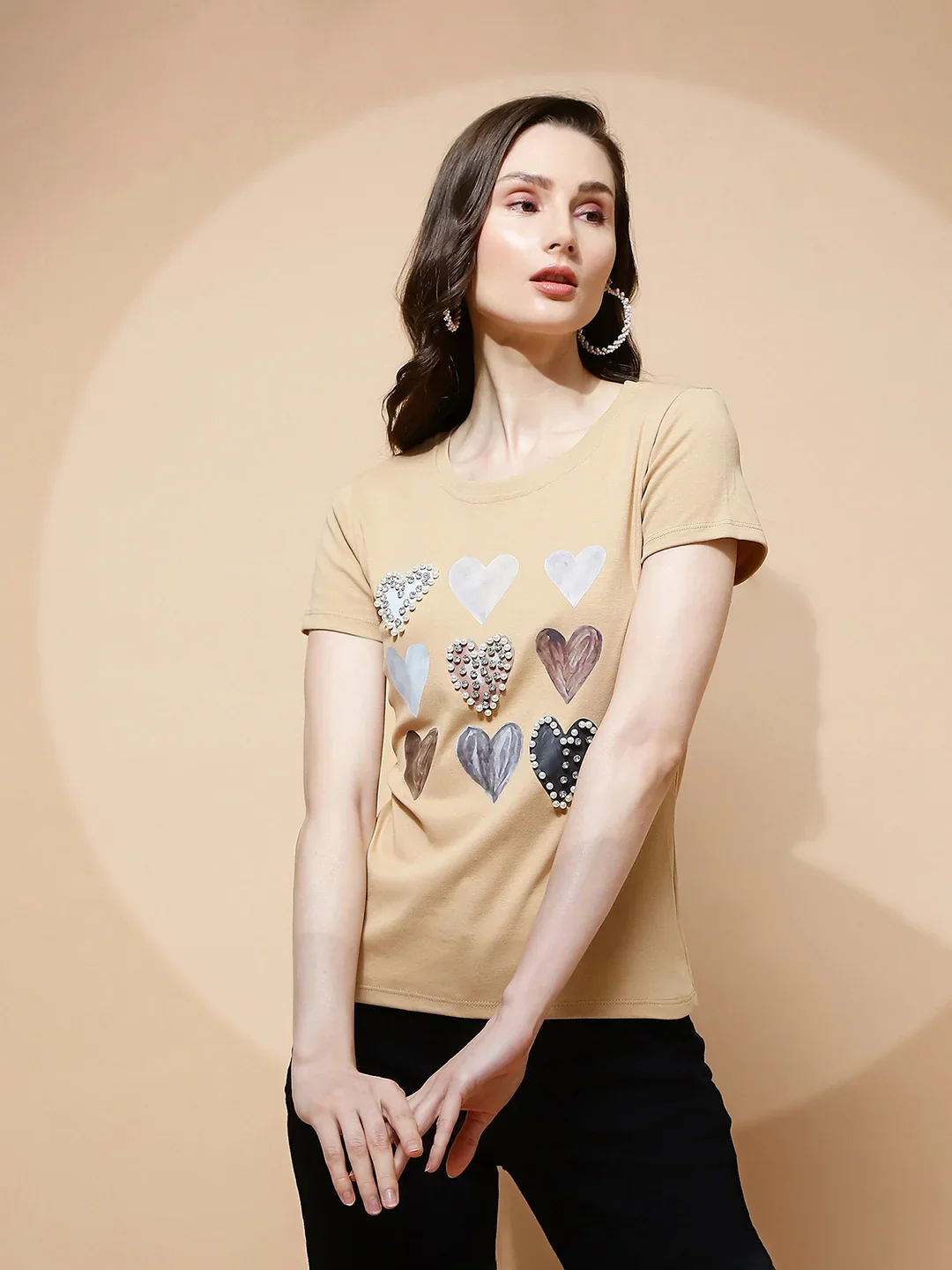 Beige Embellished Top - Image 11