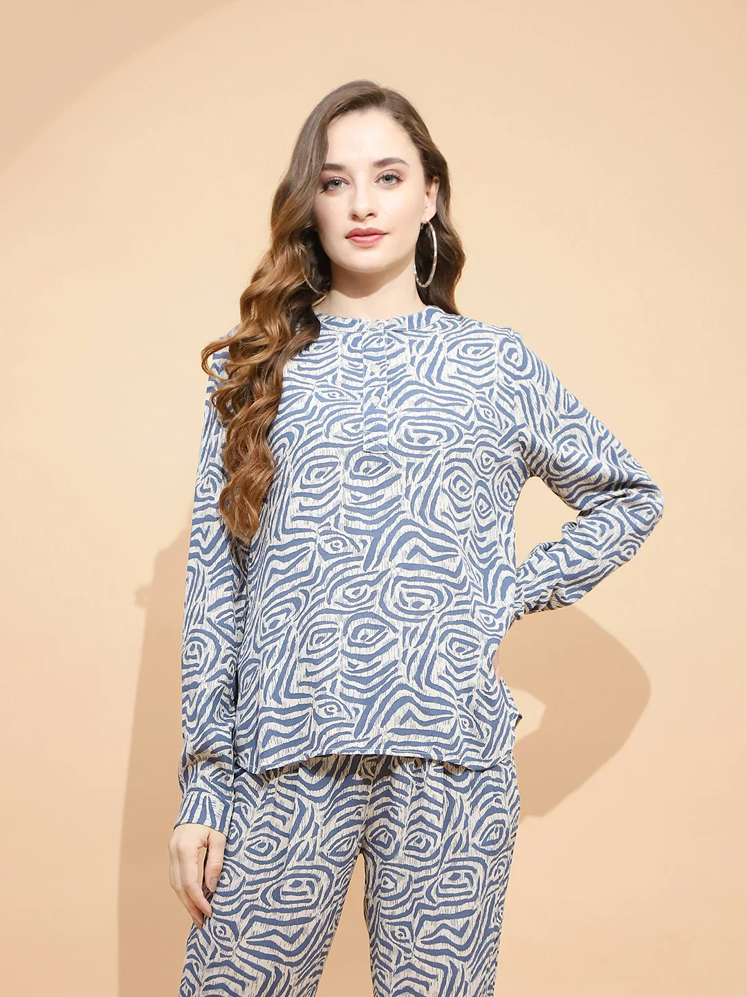 Beige Rayon Regular Fit Top - Image 9