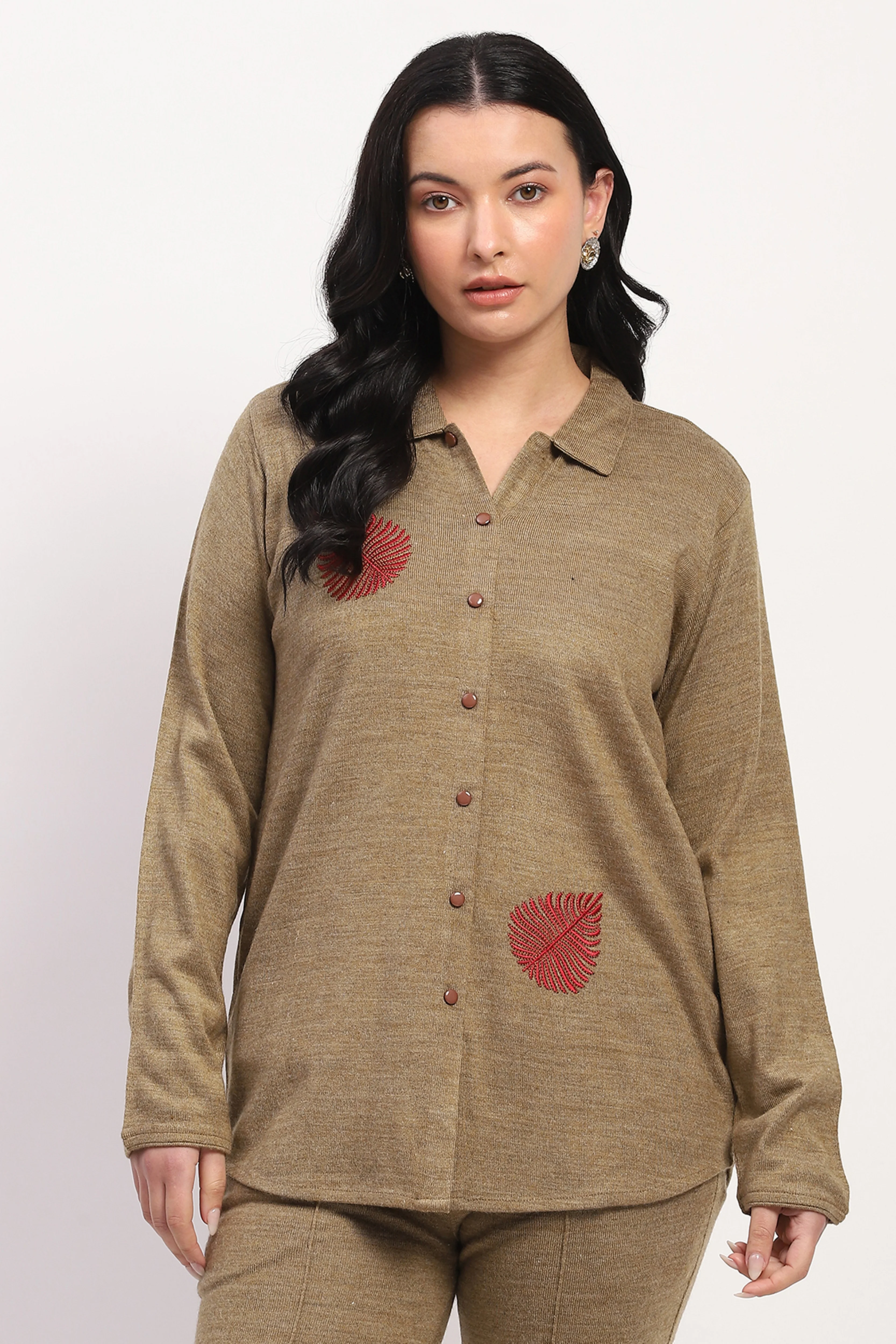 Beige Winter Ethnic Top - Image 6