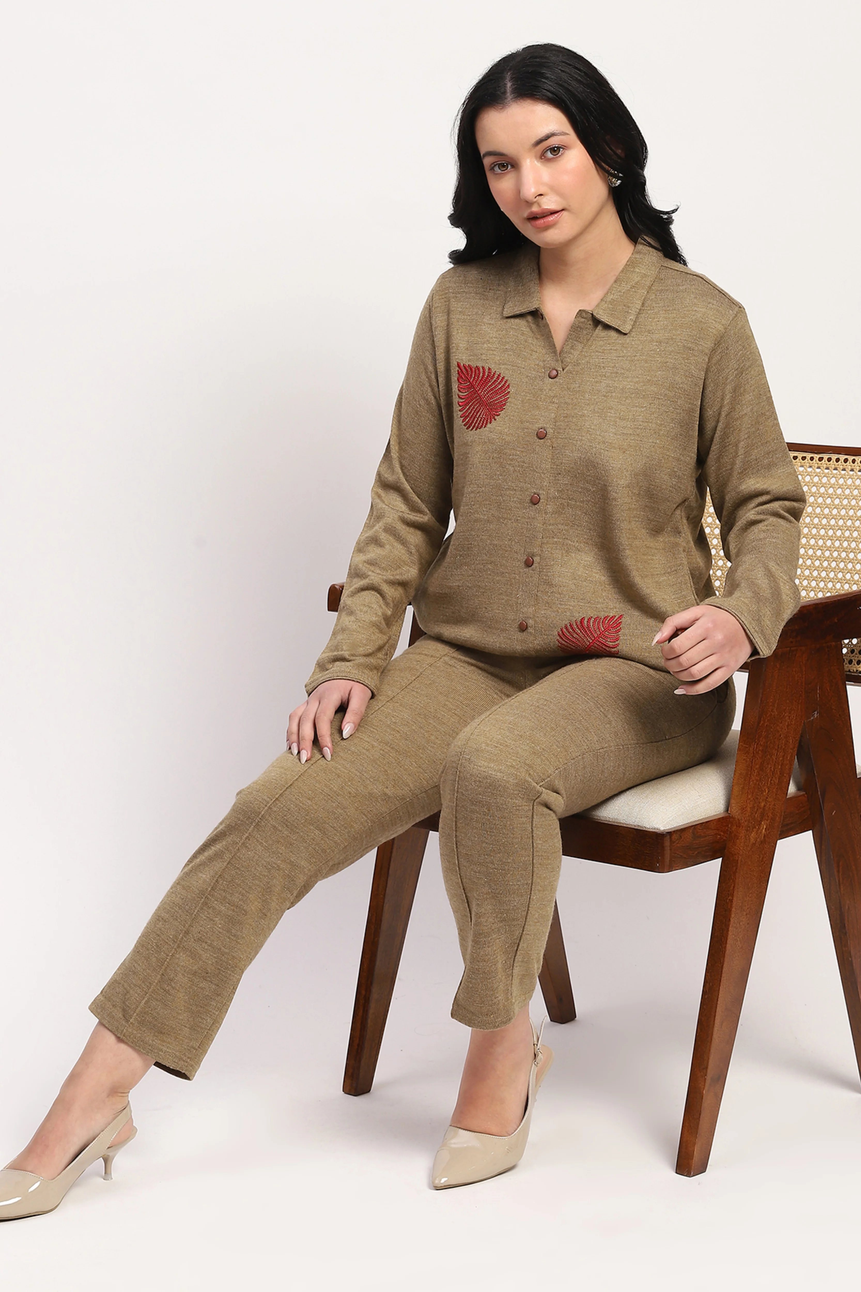 Beige Winter Ethnic Top - Image 7