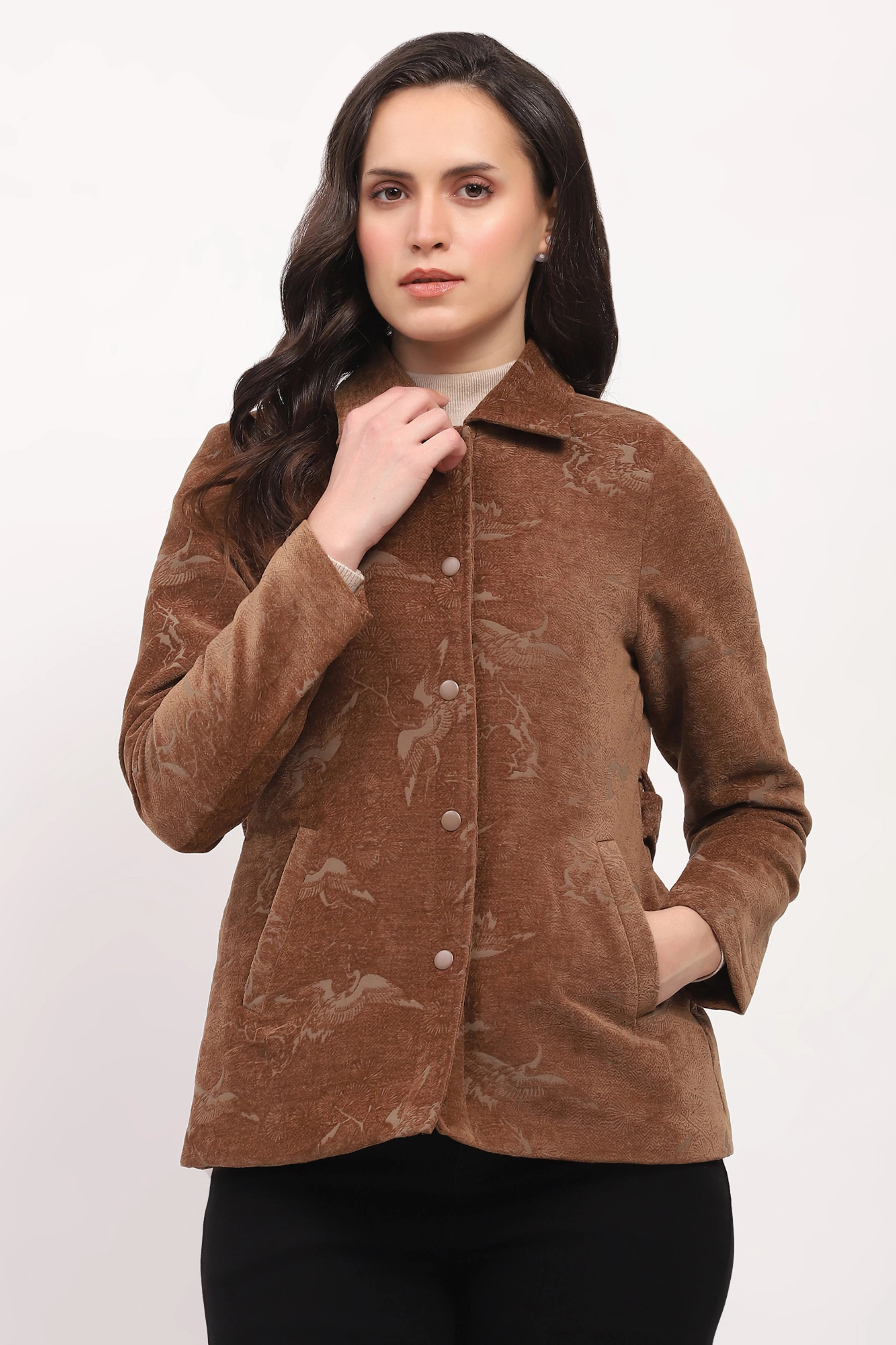 Belted Luxe Shacket - Image 2