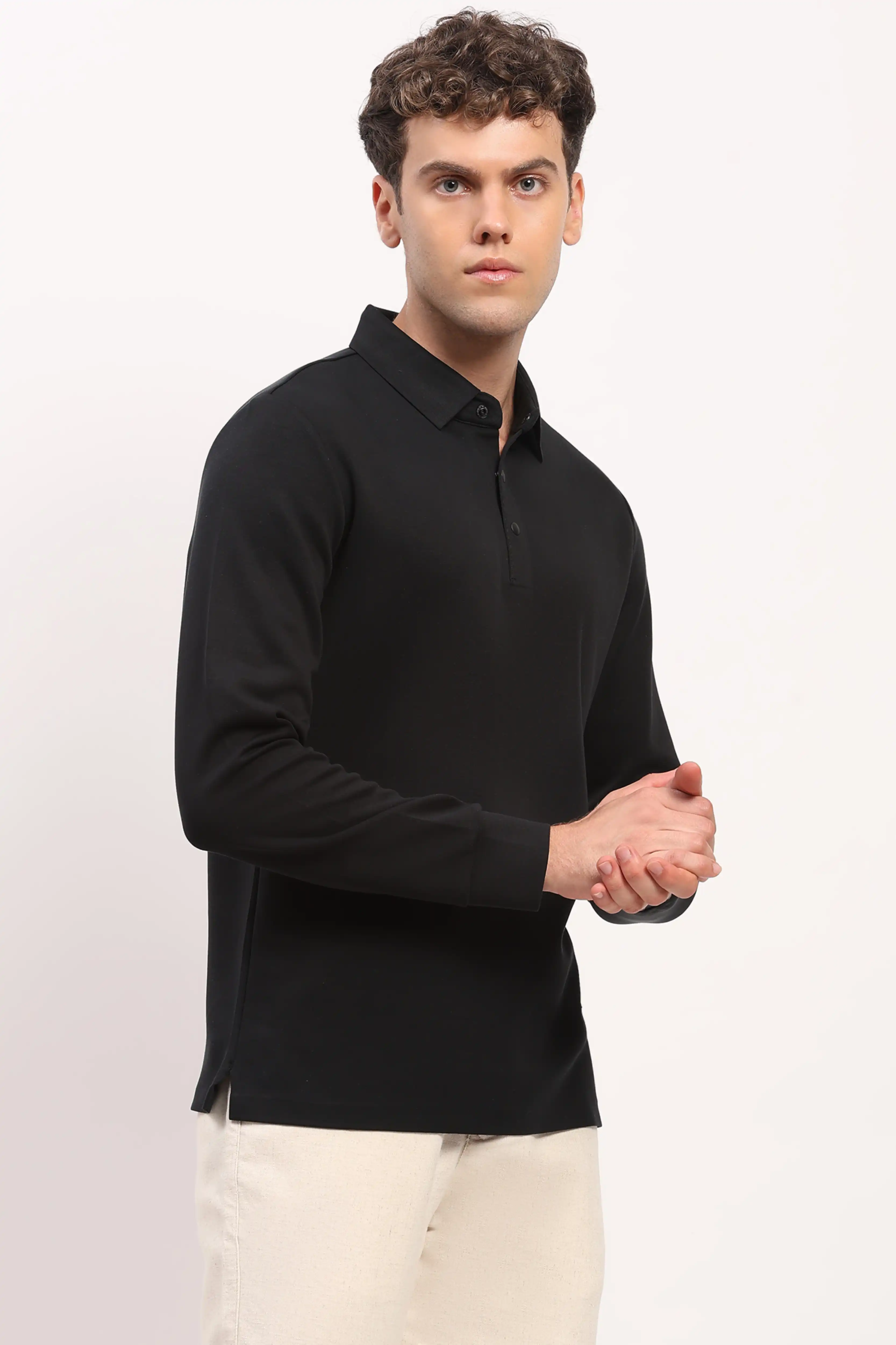 Black Comfort Stretch T-Shirt - Image 3