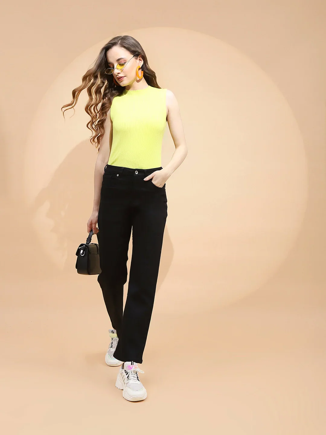 Black Cotton Blend Straight Fit Trouser - Image 15