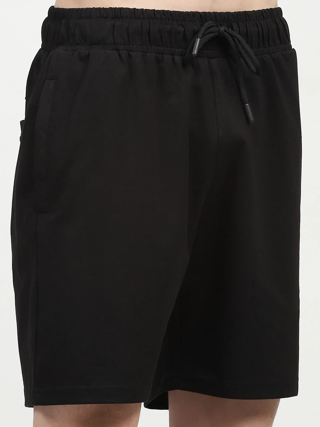 Black Cotton Shorts - Image 11