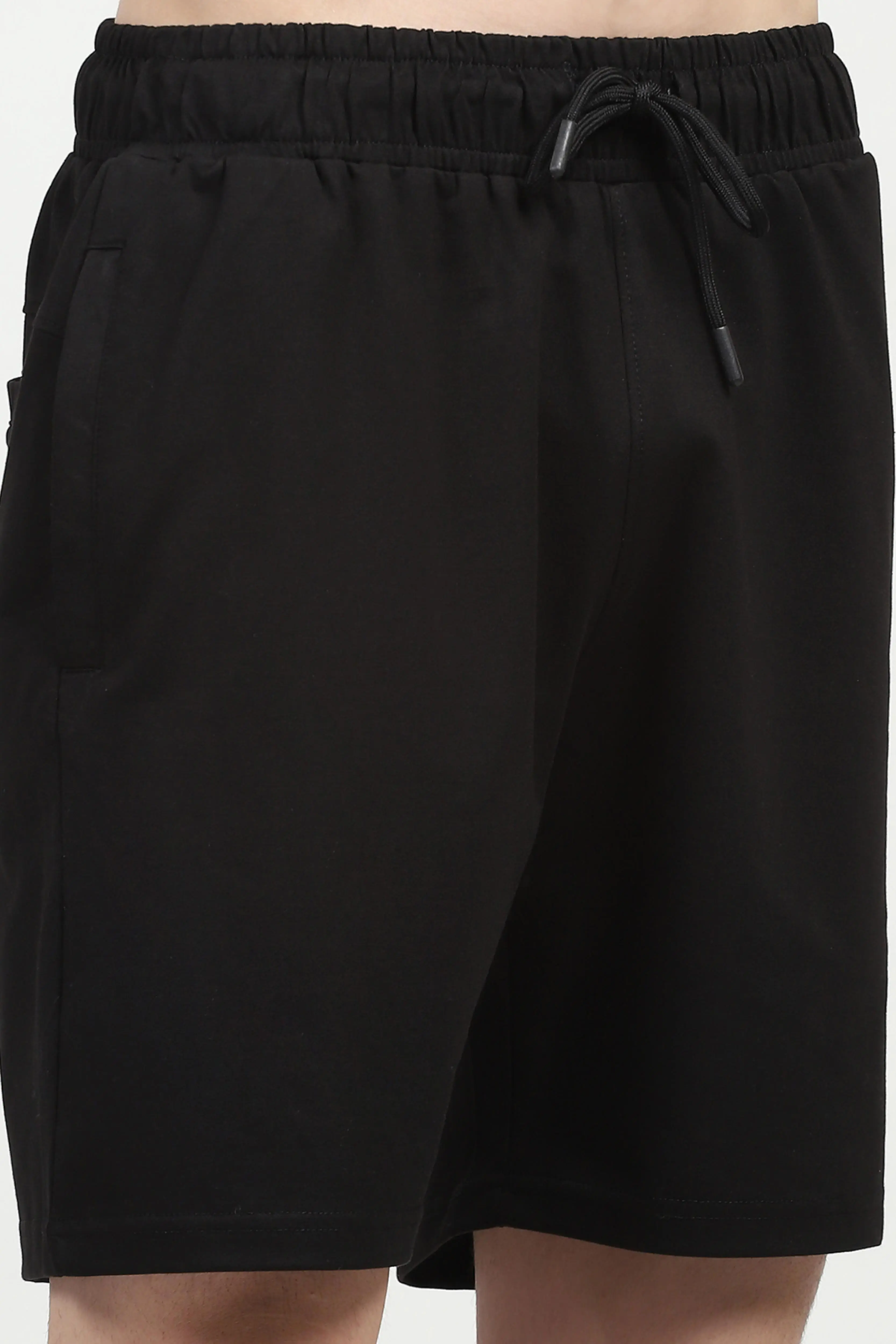 Black Cotton Shorts - Image 5