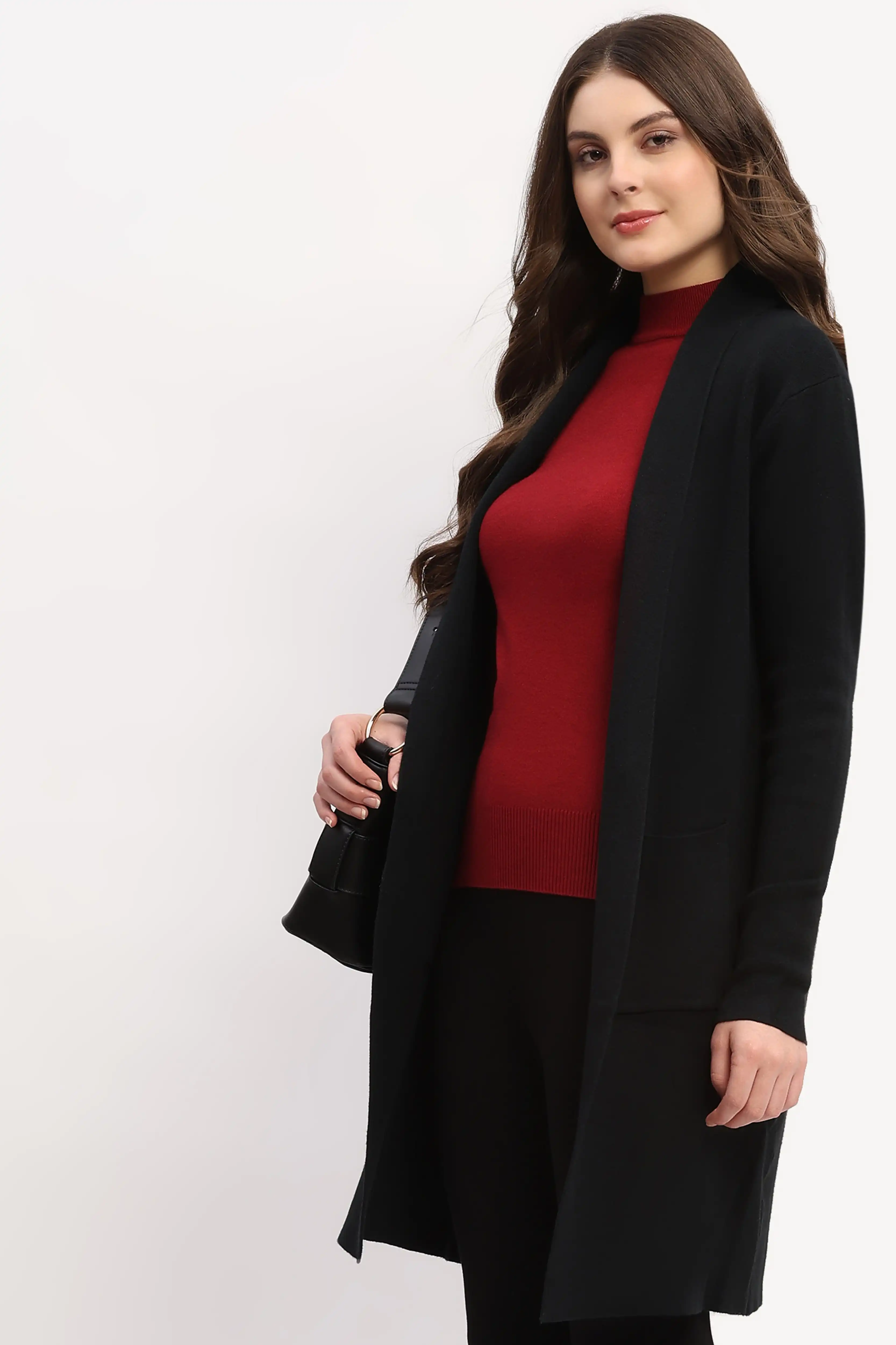 Black Long Winter Shrug - Image 7