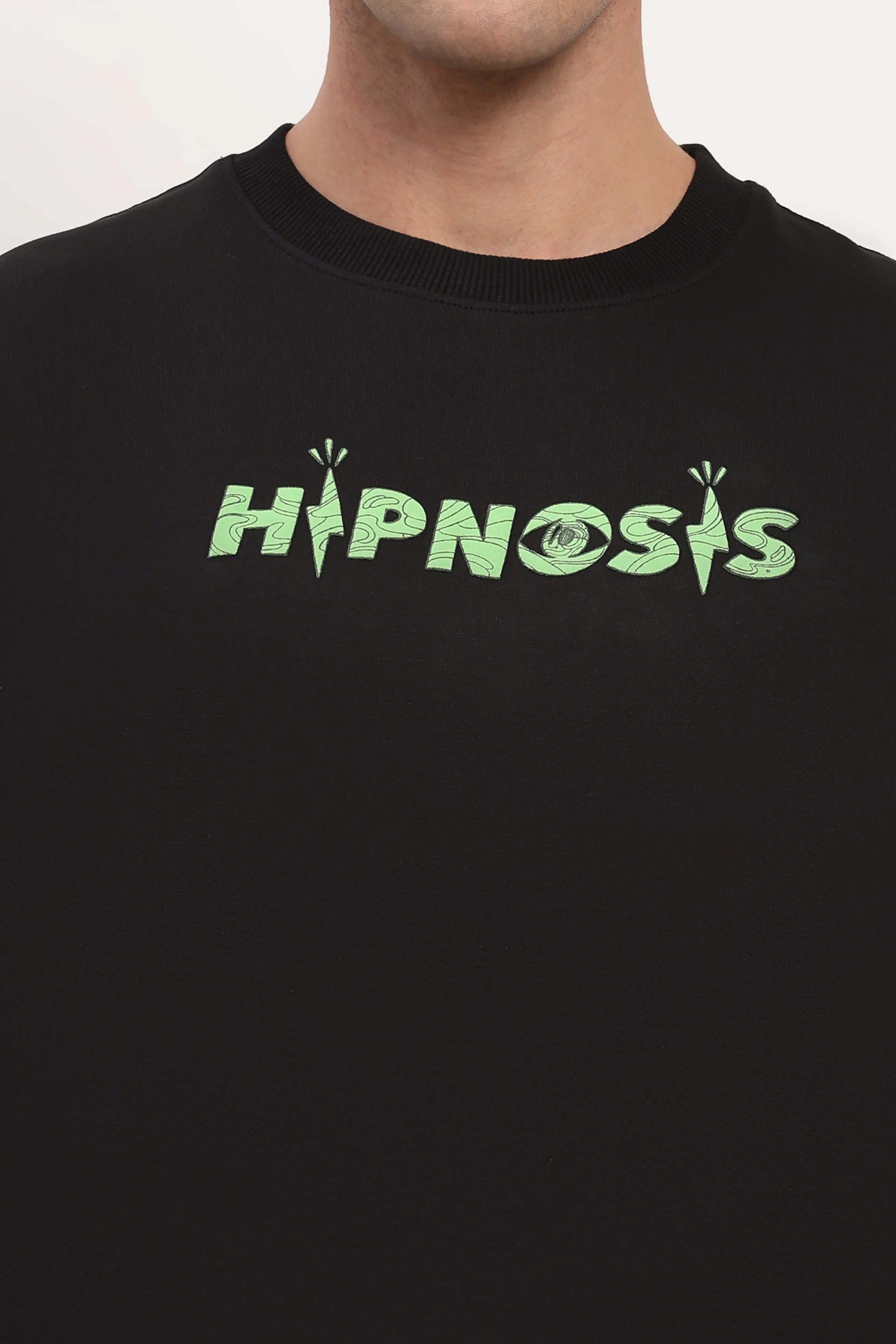 Black Oversized Typography T-shirt - Image 6