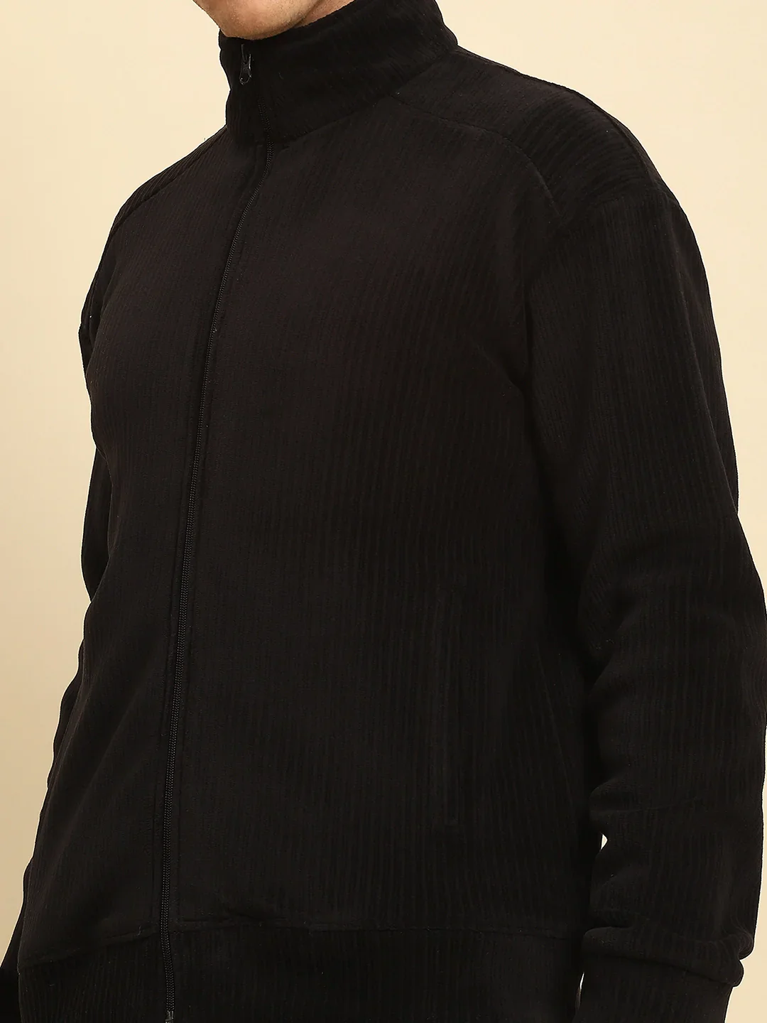 Black Solid Jacket - Image 9