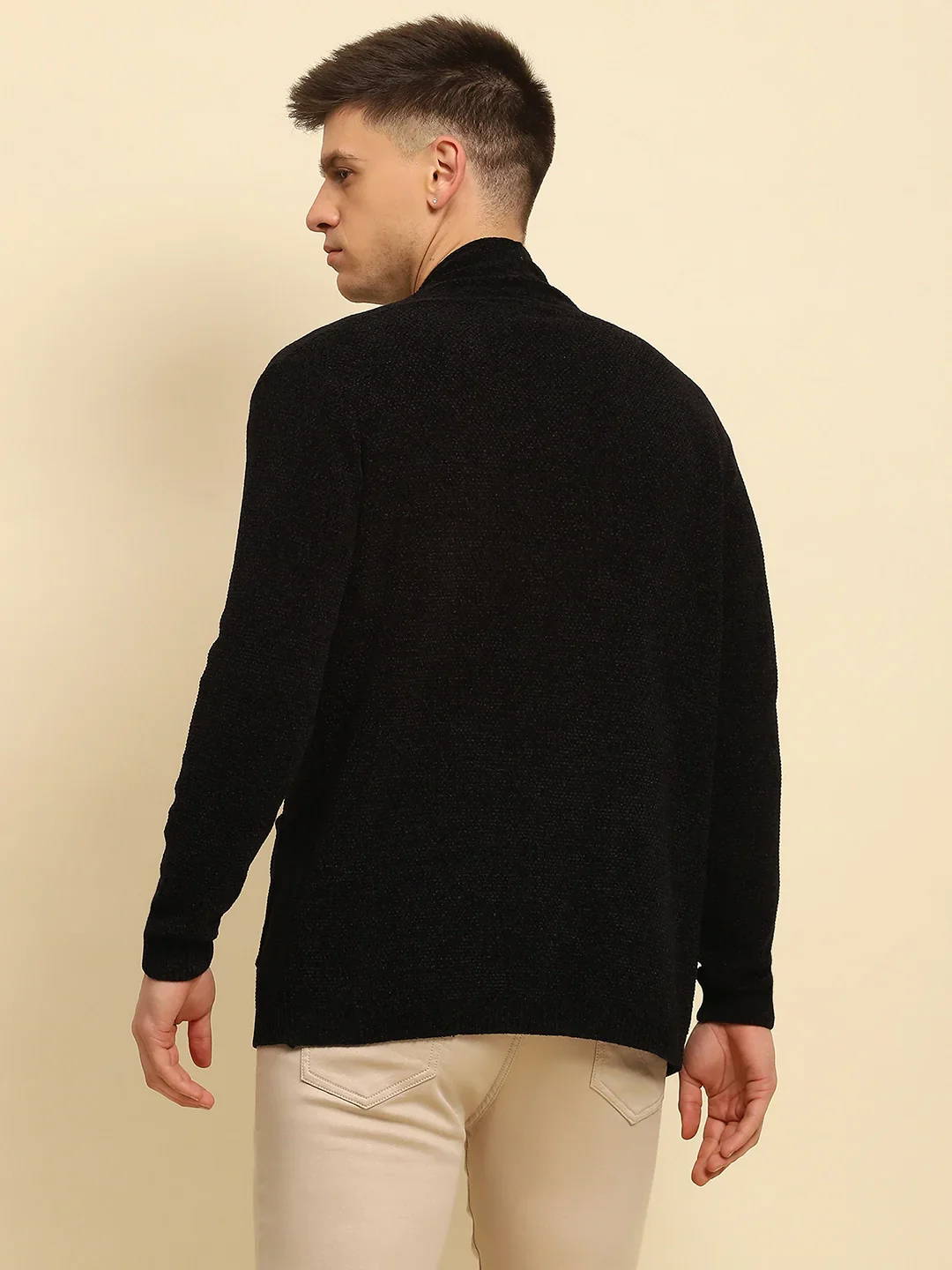 Black Solid Winter Shrug - Image 12