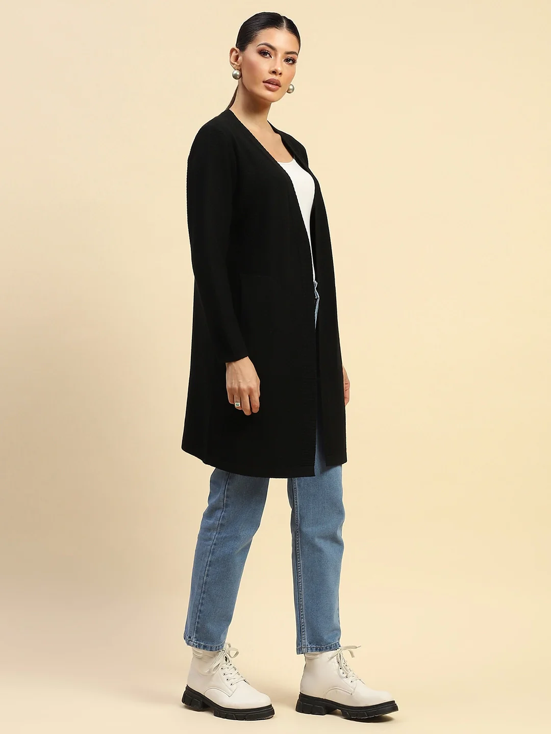 Viscose Loose Fit Winter Shrug - Image 9