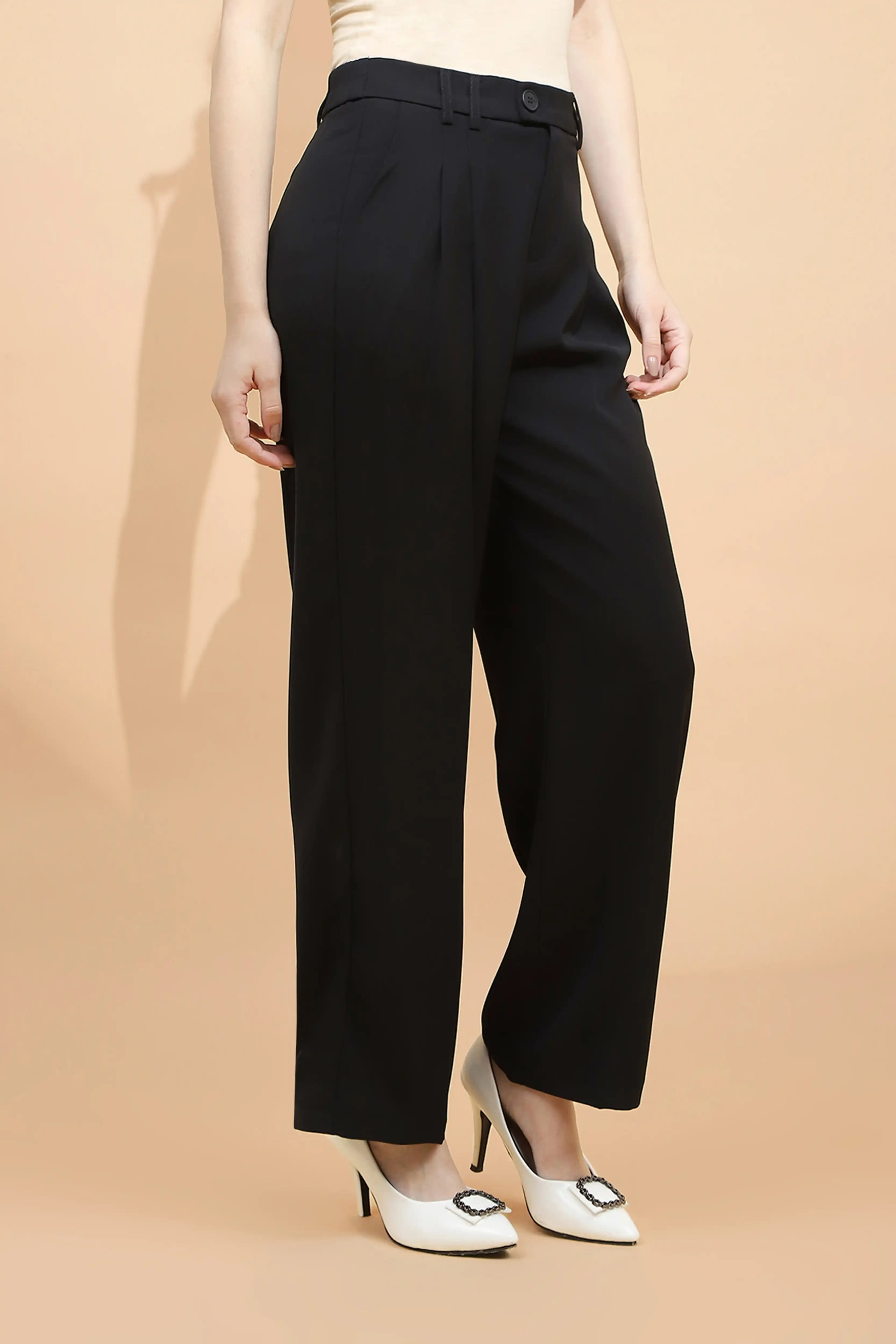 Black Loose Fit Trouser - Image 3