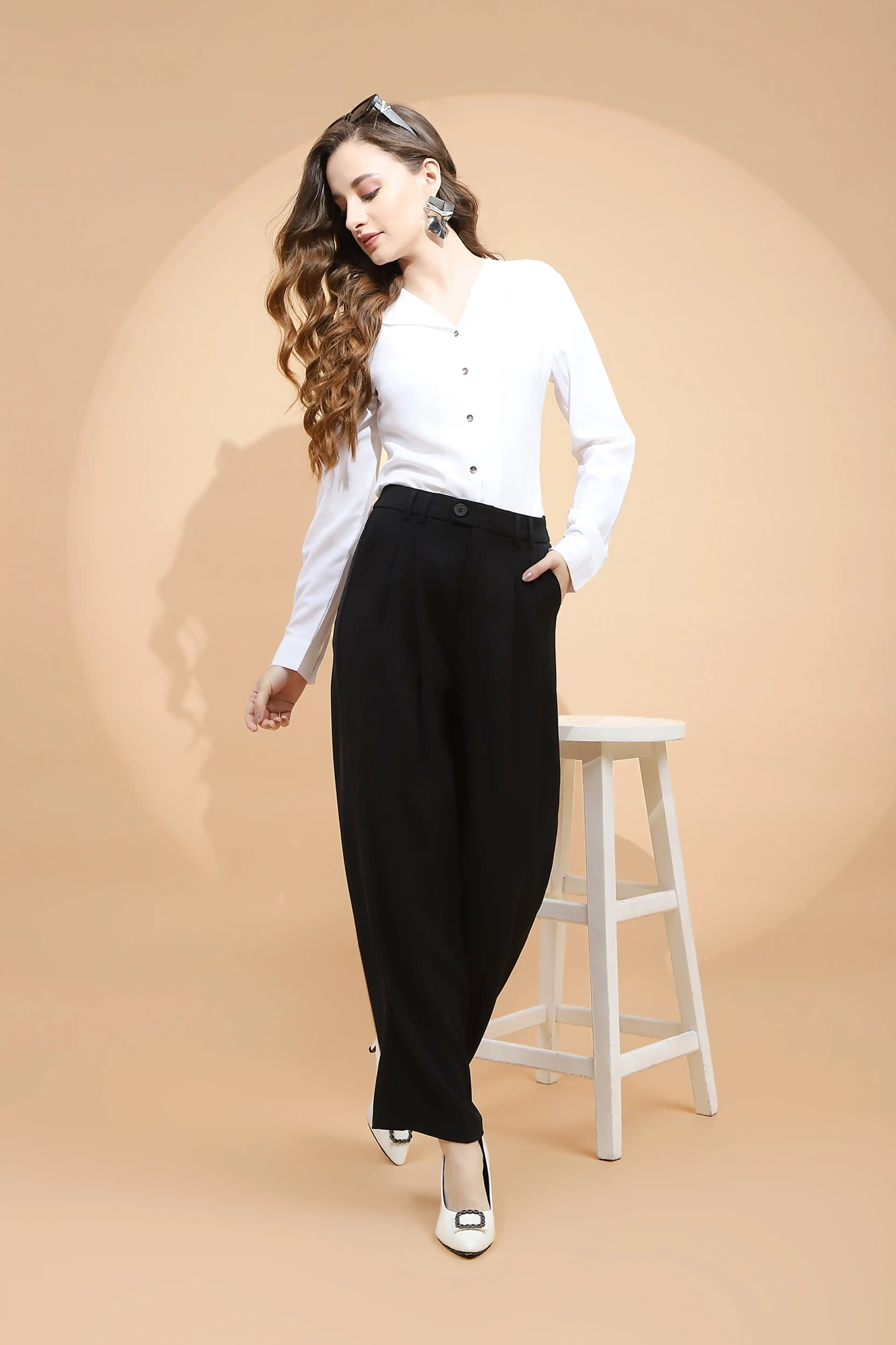 Black Loose Fit Trouser - Image 8
