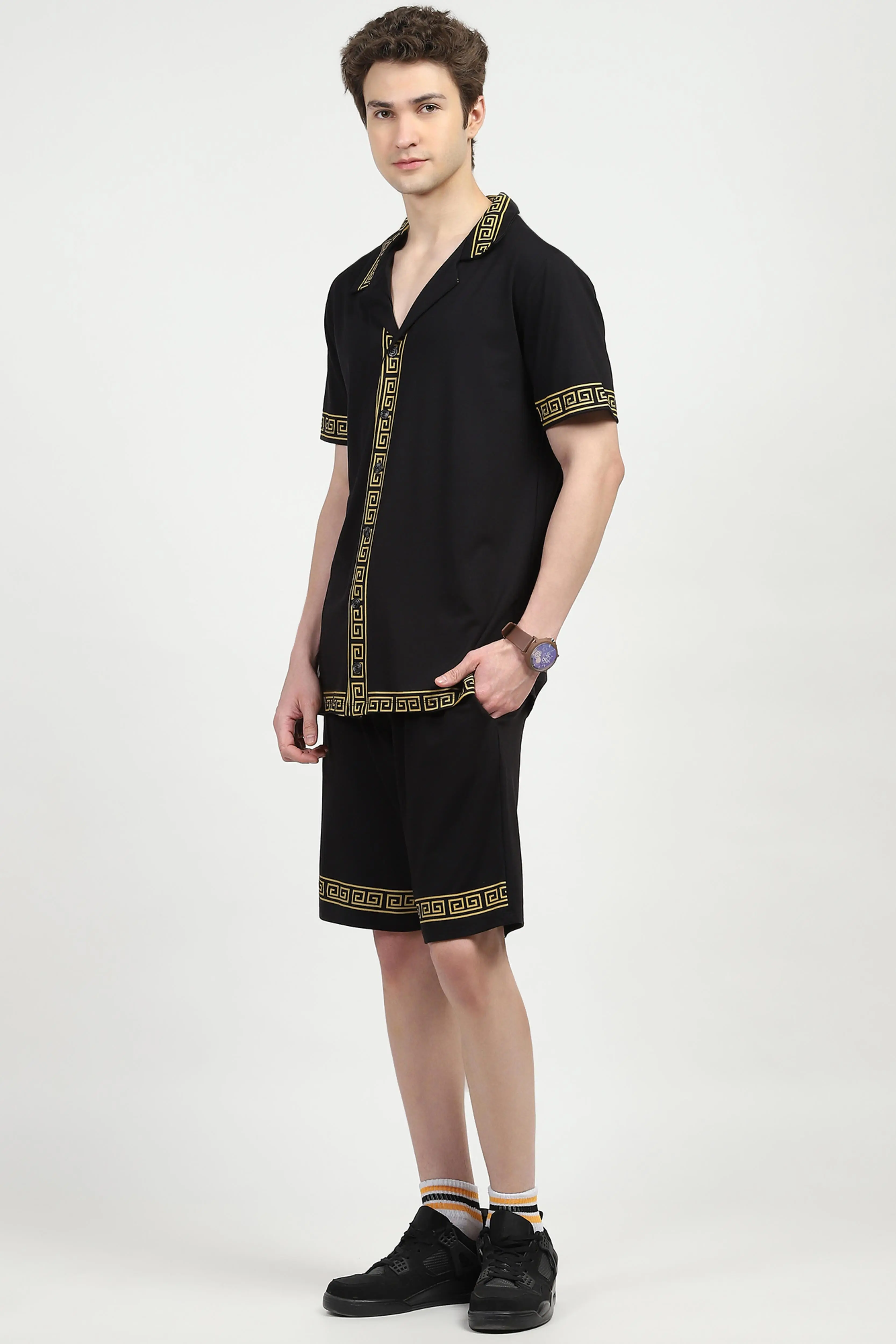Black Printed Viscose Set - Image 2