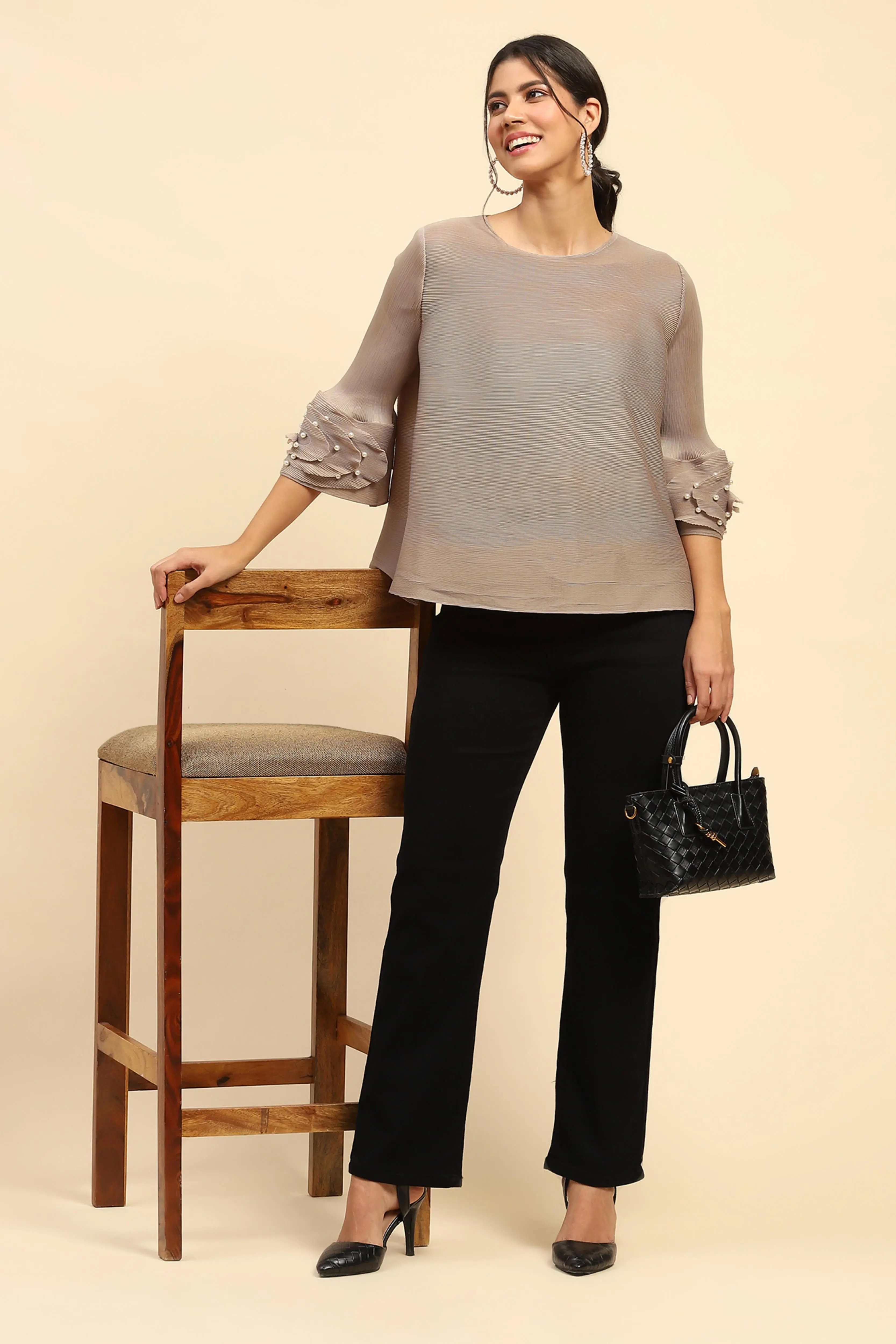 Blue Cotton Straight Fit Jeans - Image 6