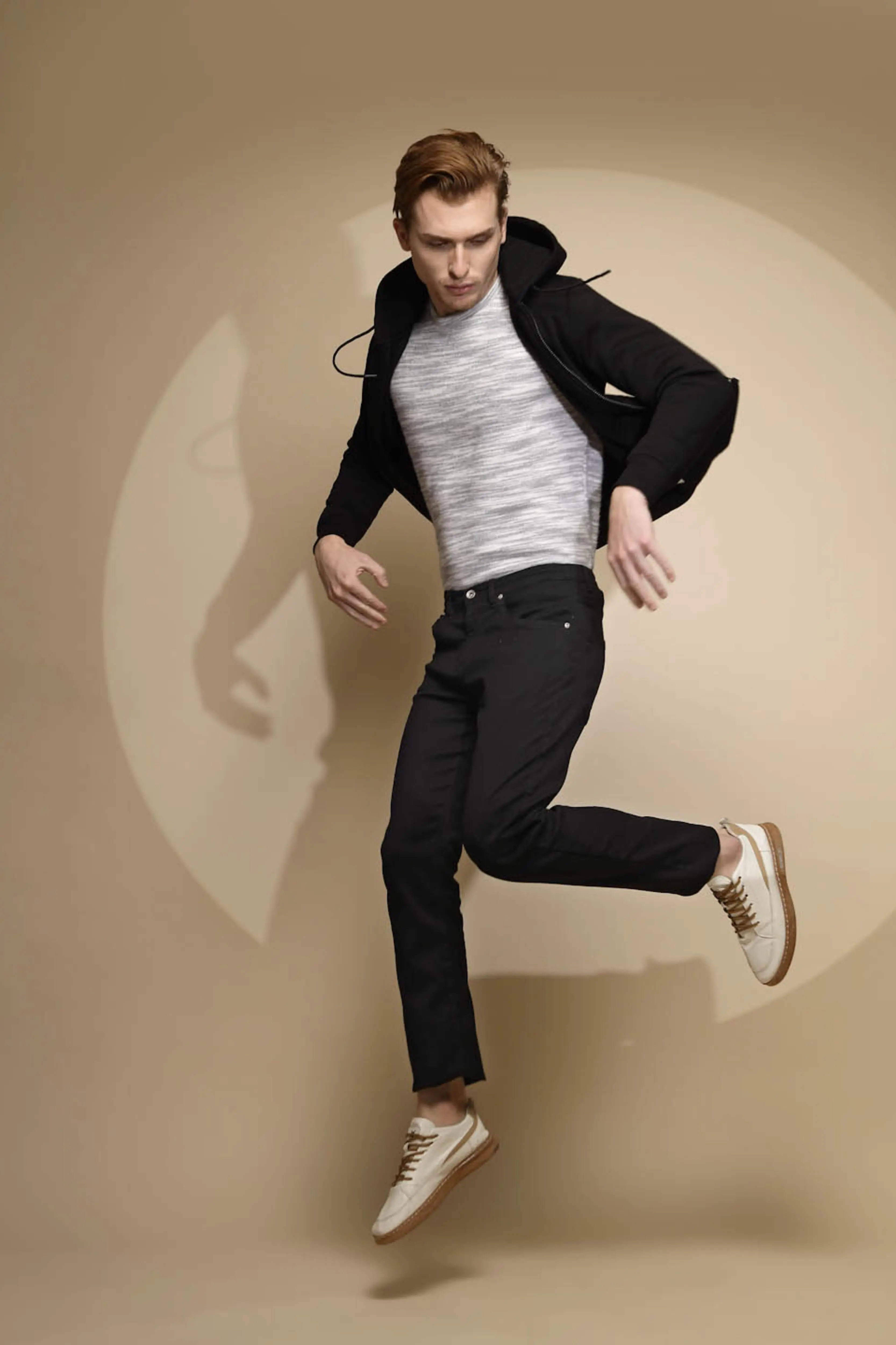 Black Solid Hosiery Hooded Sweatshirt - Image 6