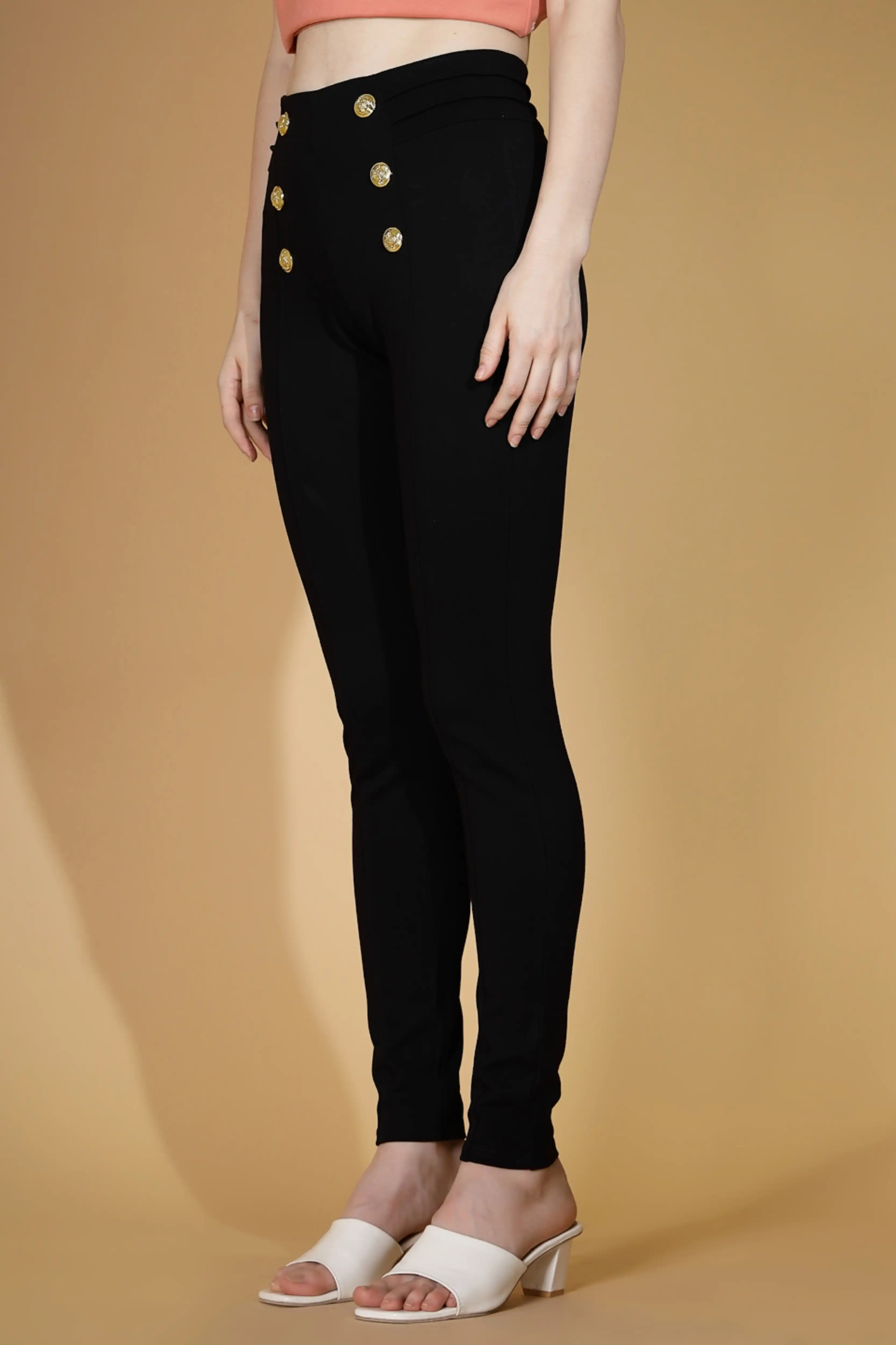Black Solid Jegging - Image 3
