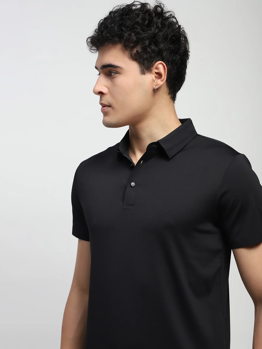 Nylon Blend Solid T-Shirt - Image 11