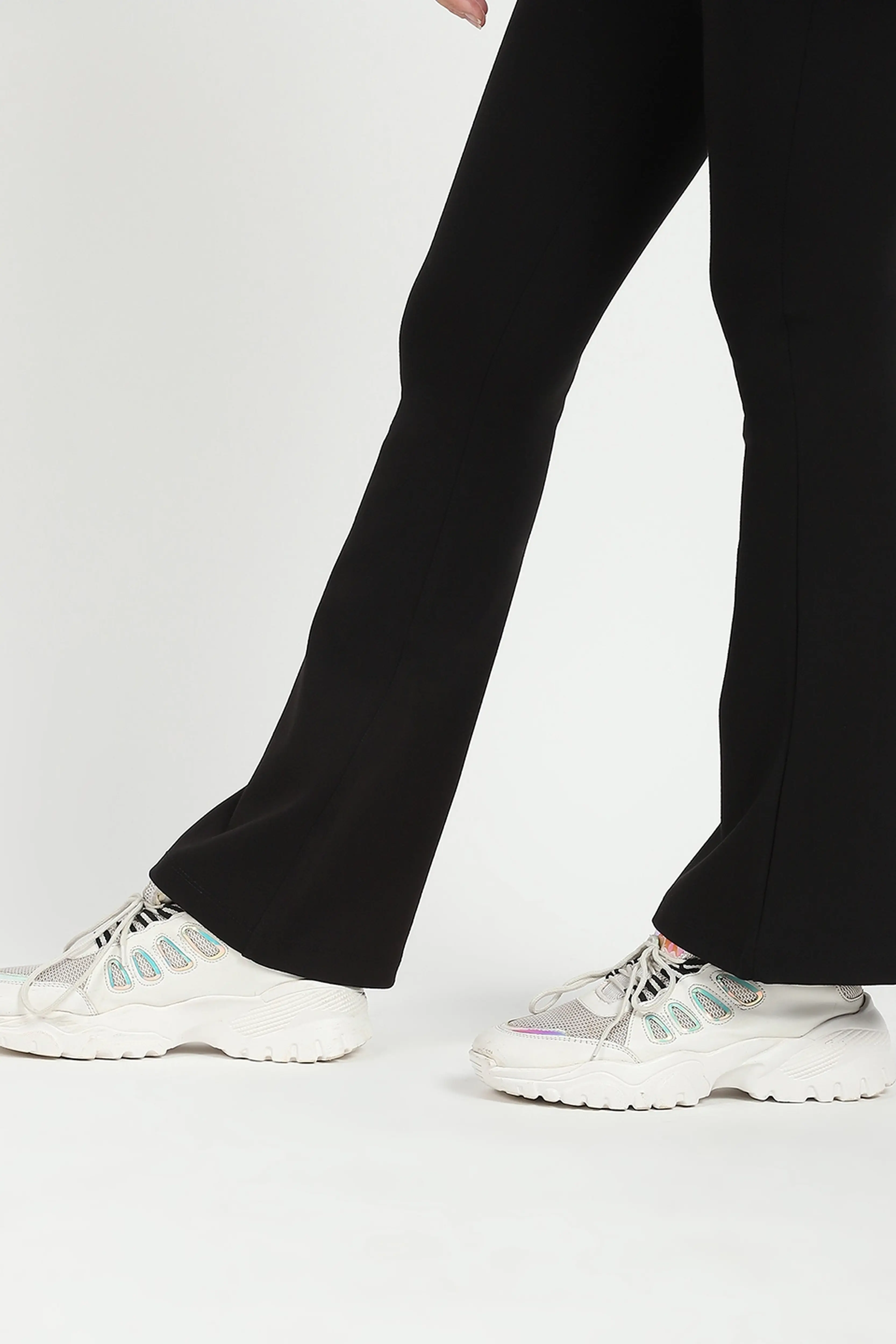 Black Stretchable Bootcut Trouser - Image 6