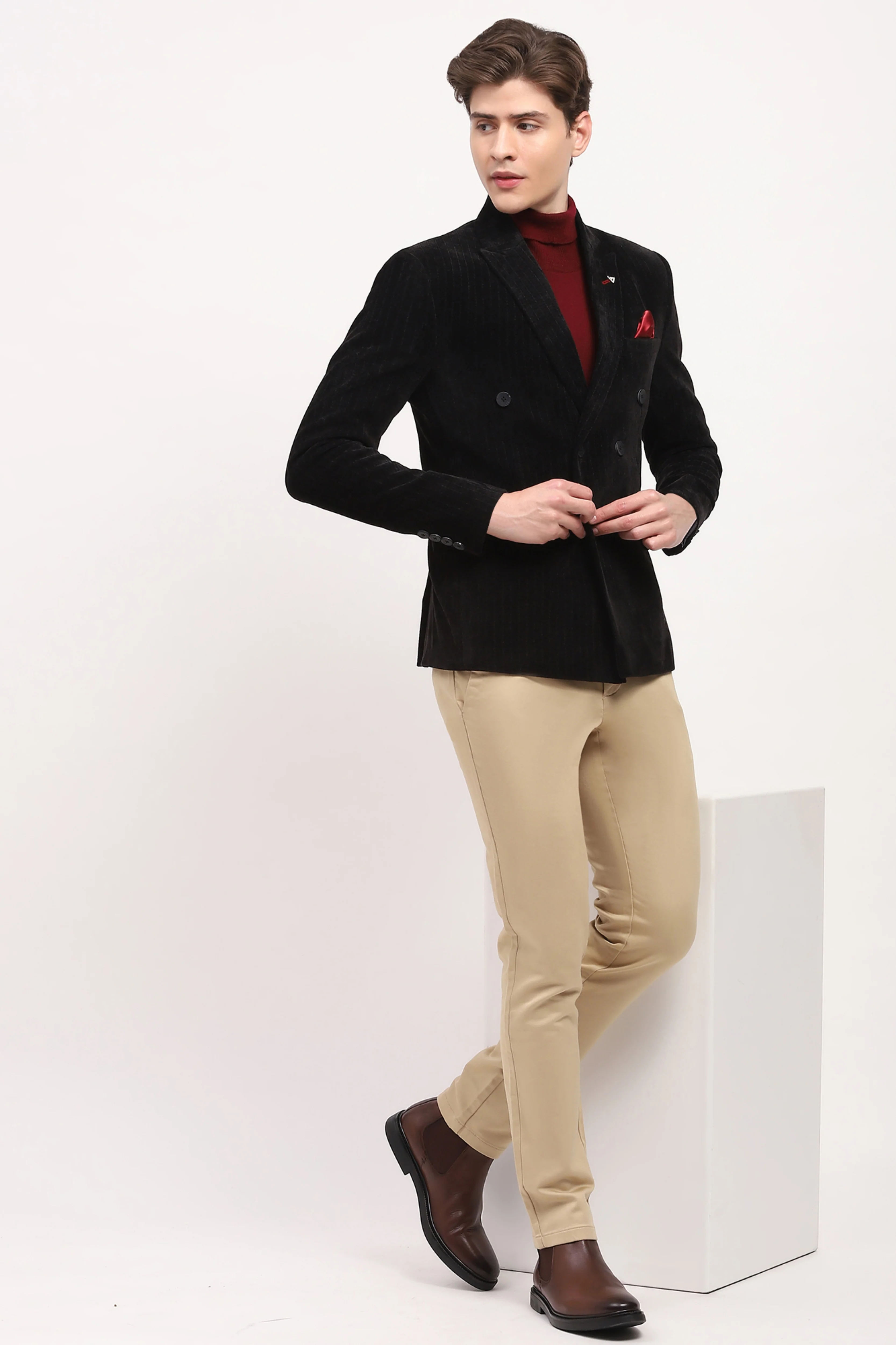 Black Stripe Coat - Image 2