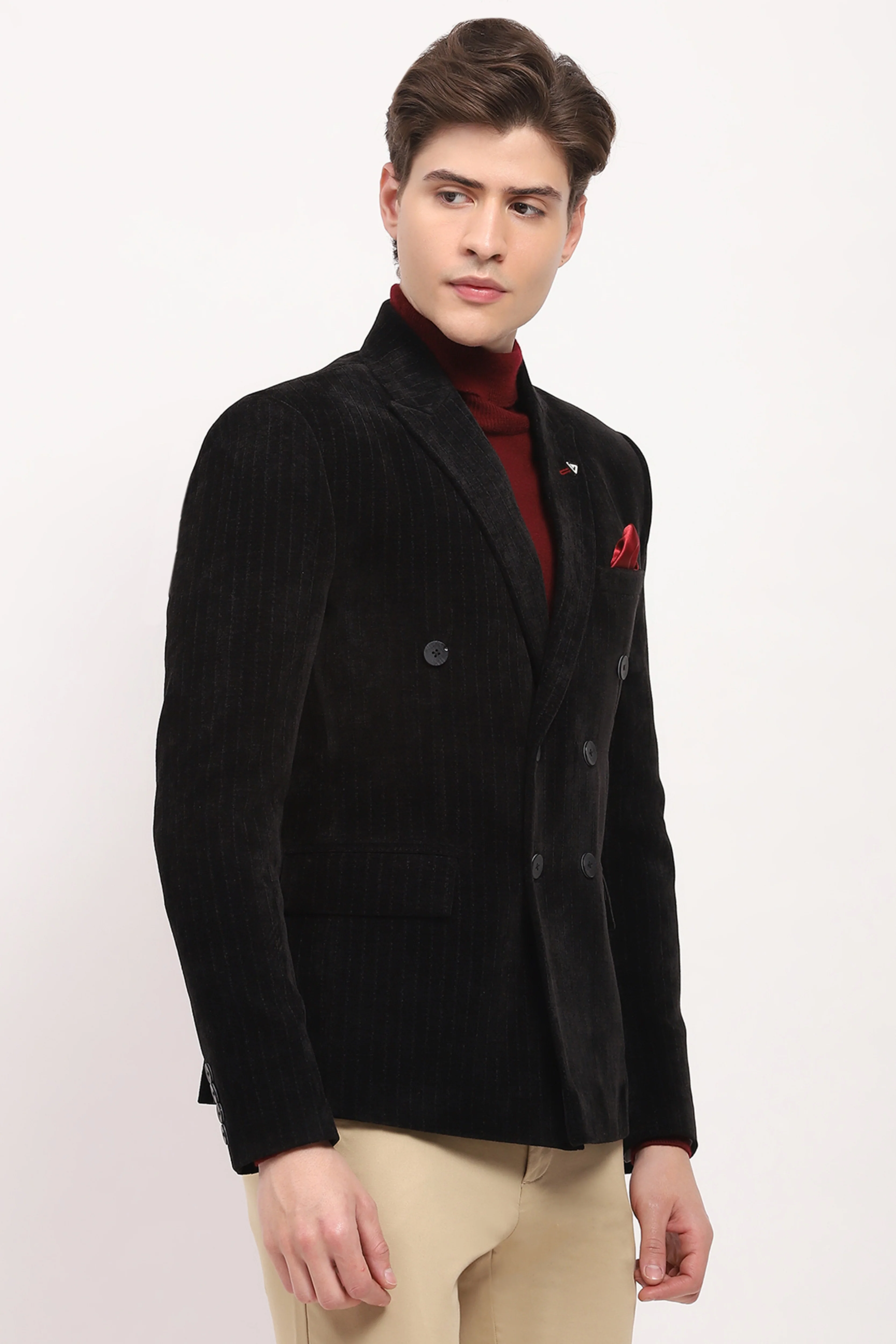 Black Stripe Coat - Image 4