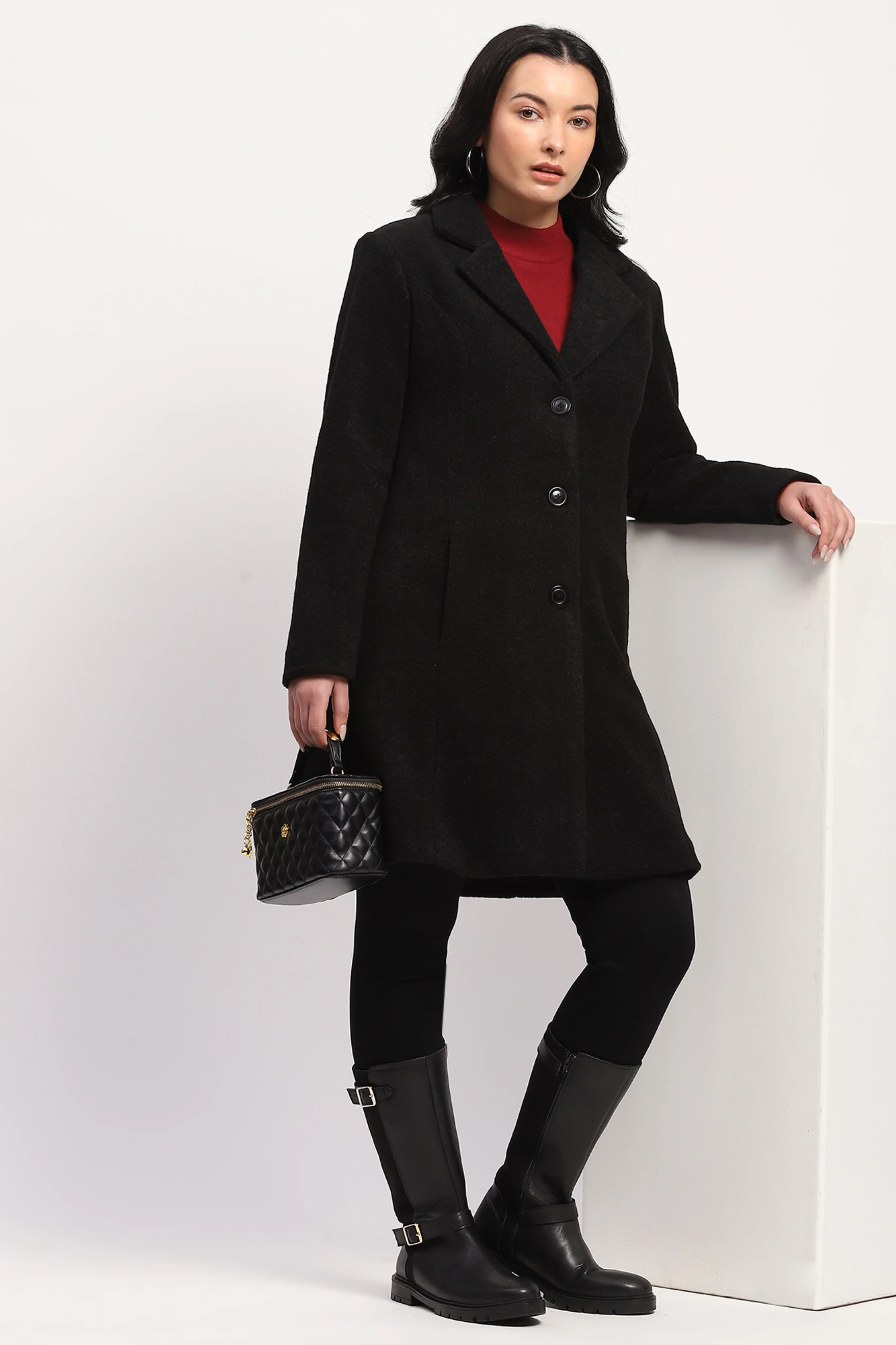 Black Winter Coat - Image 7