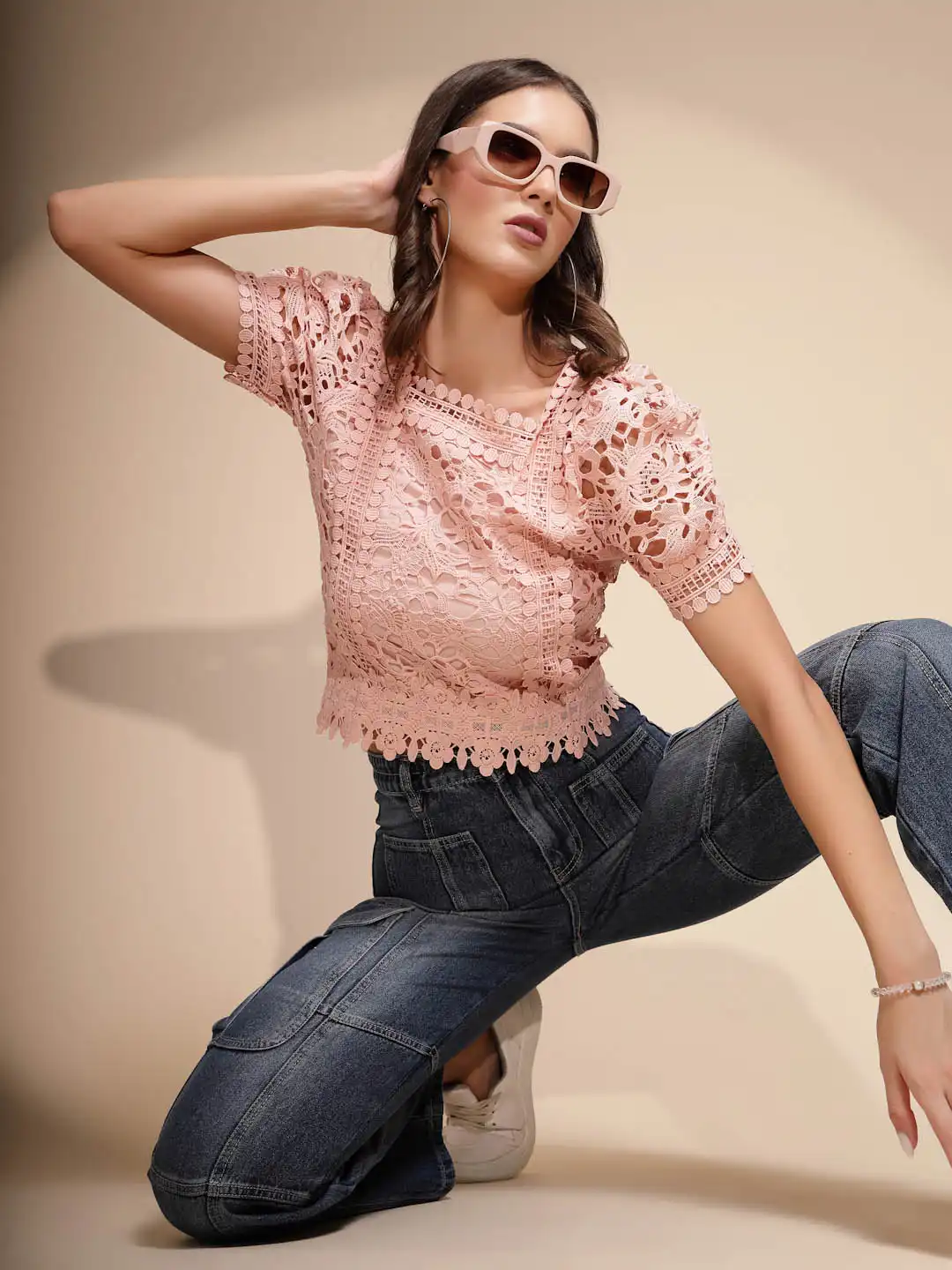 Cotton Blend Straight Fit Jeans - Image 6