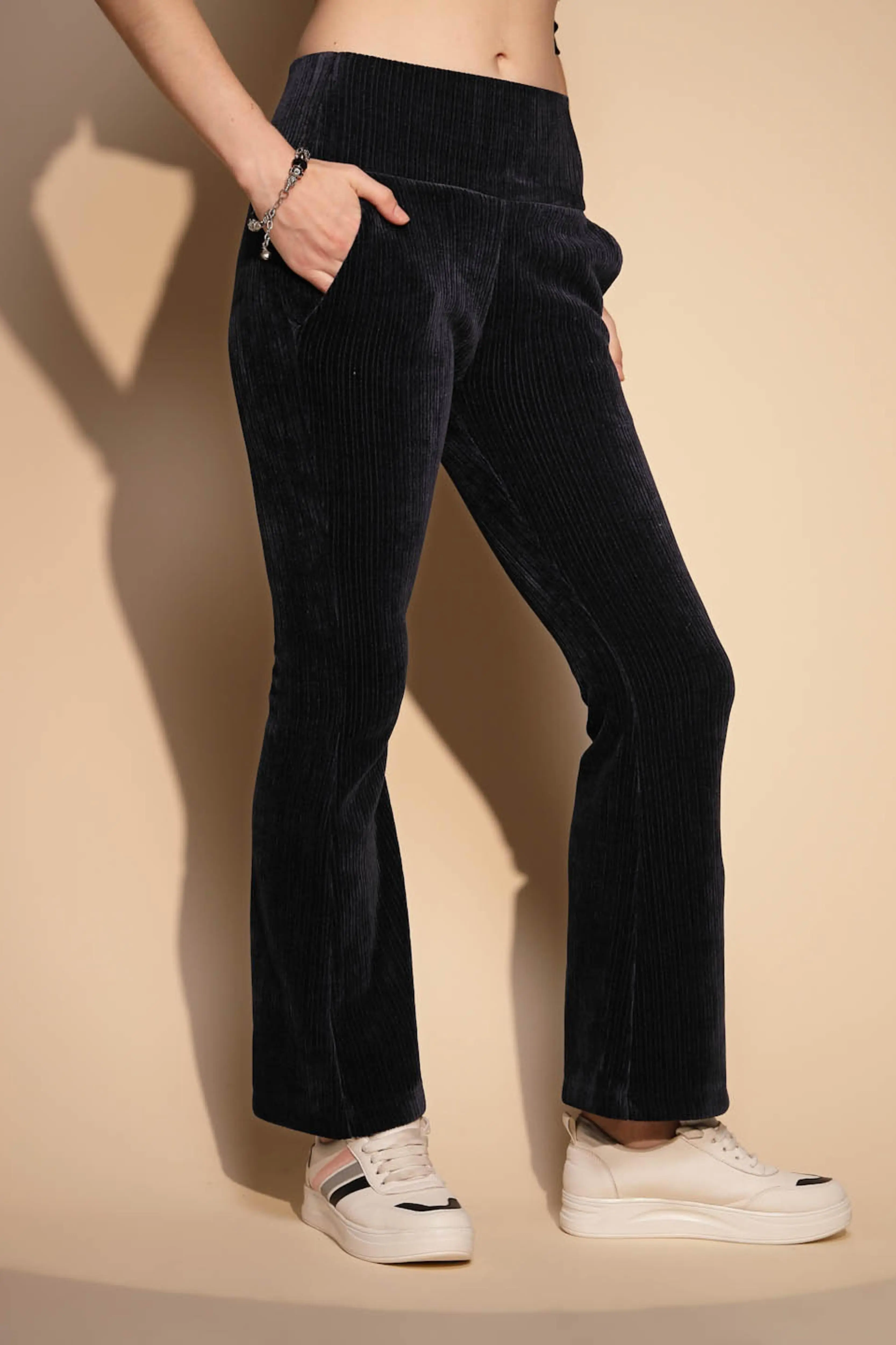 Blue High Rise Stretchable Jegging - Image 3