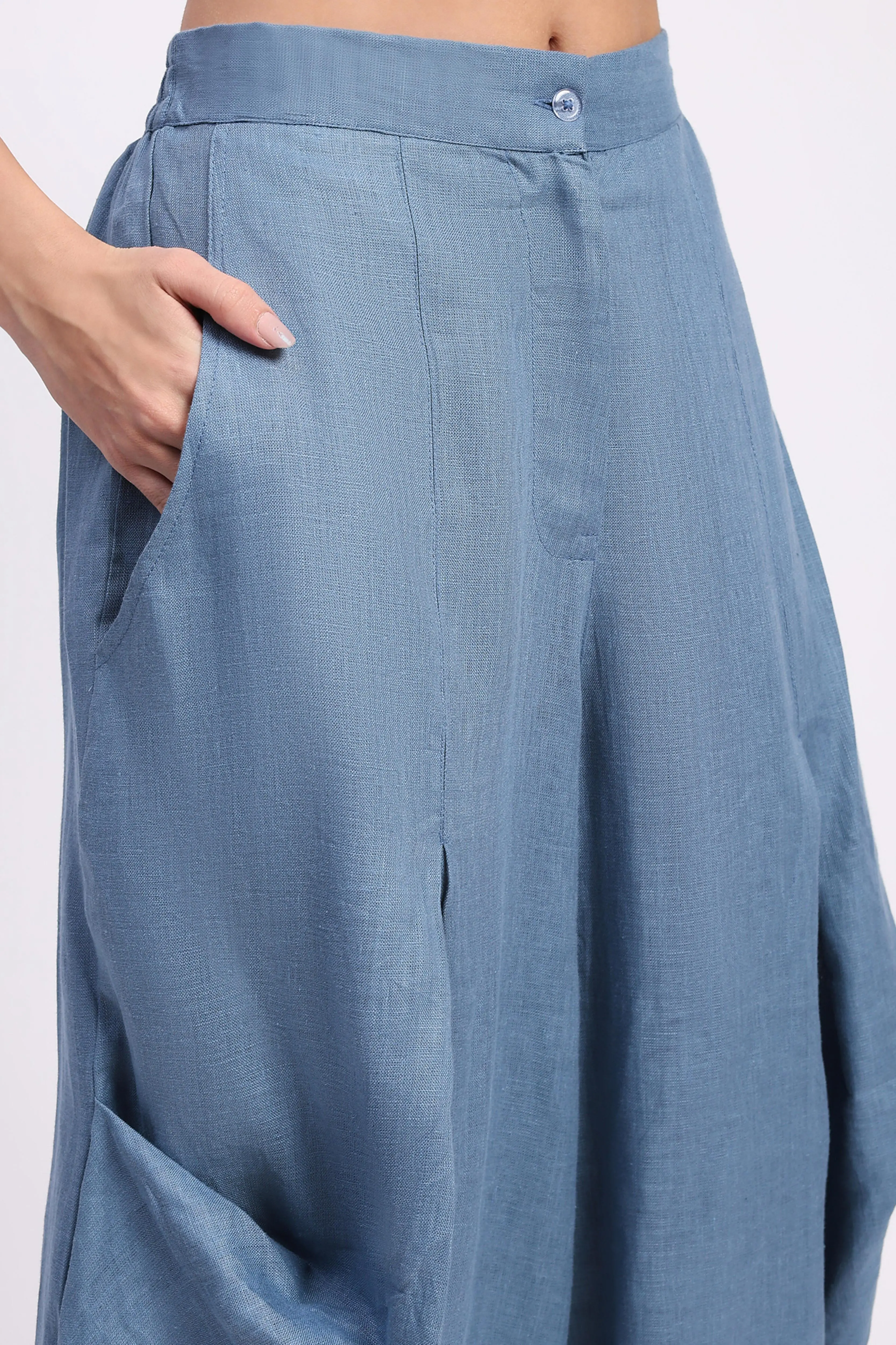Blue Linen Co-ord Set - Image 7
