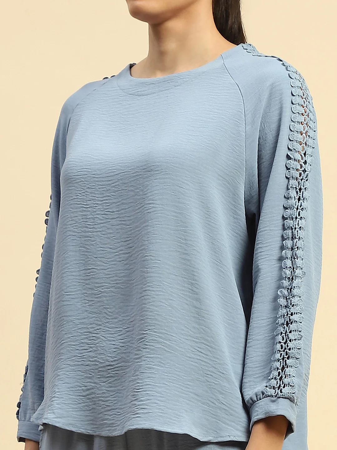 Blue Rayon Night Suit - Image 12