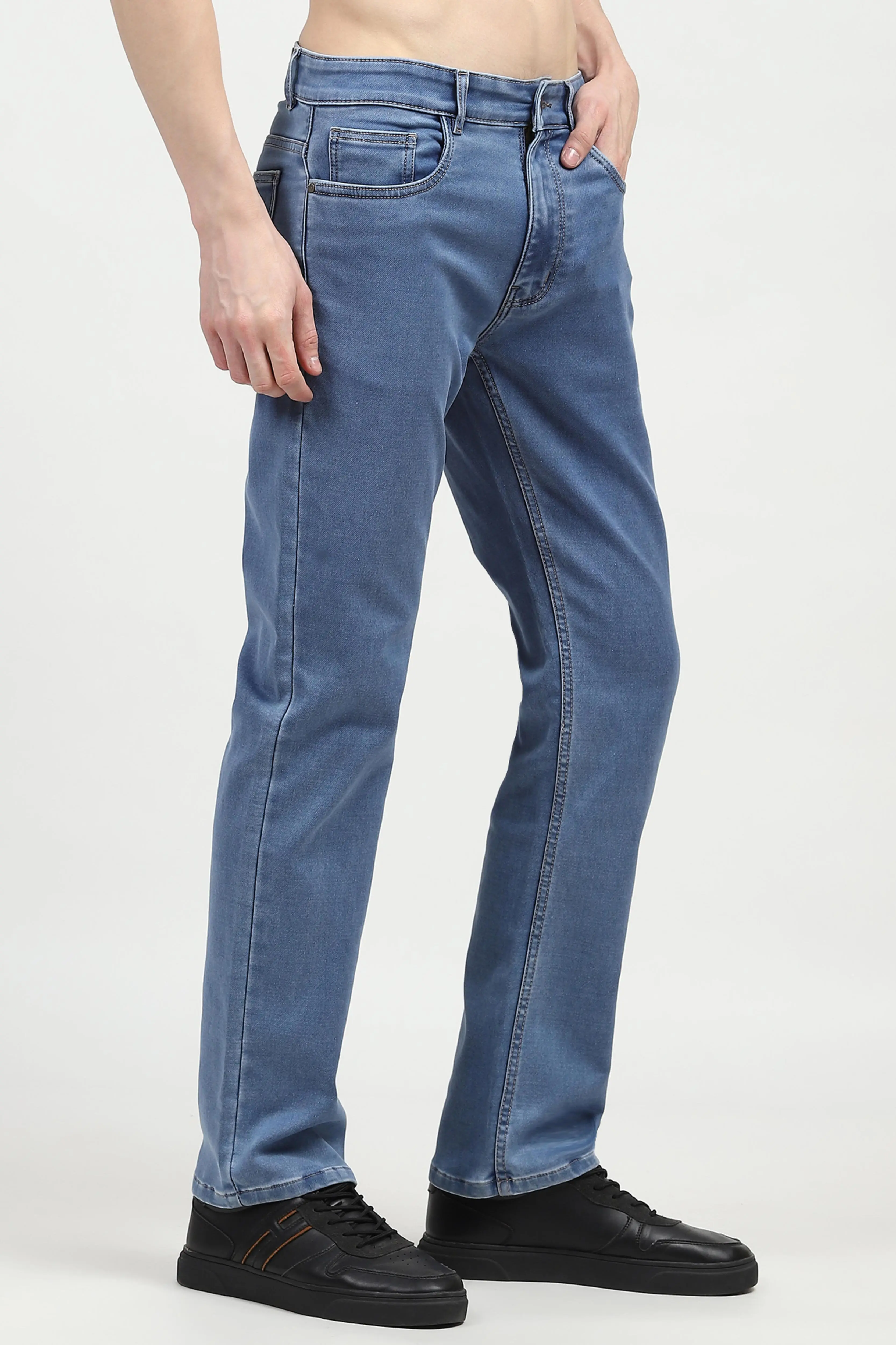 Blue Regular Fit Jeans - Image 3