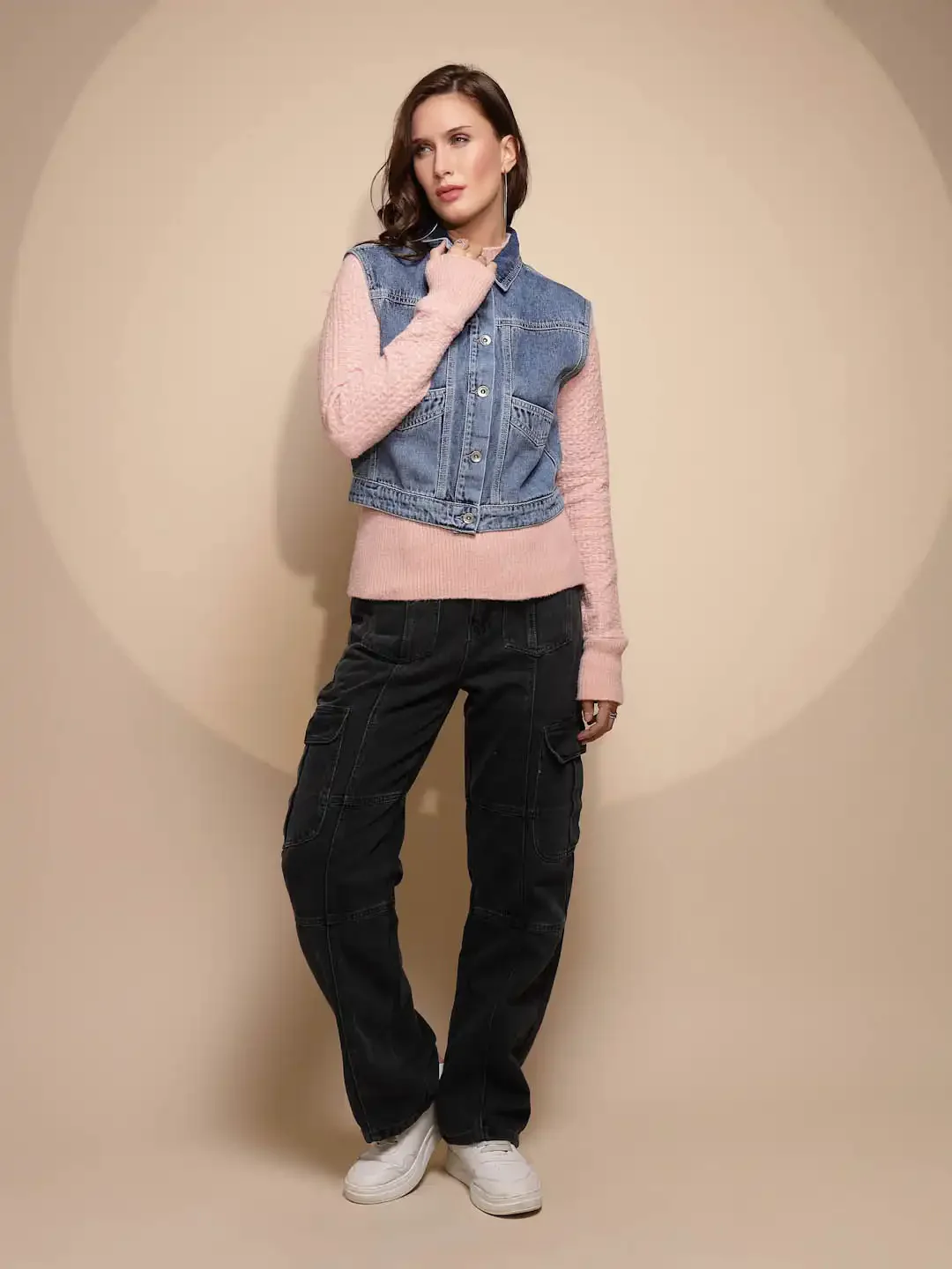 Blue Sleeveless Denim Jacket - Image 9