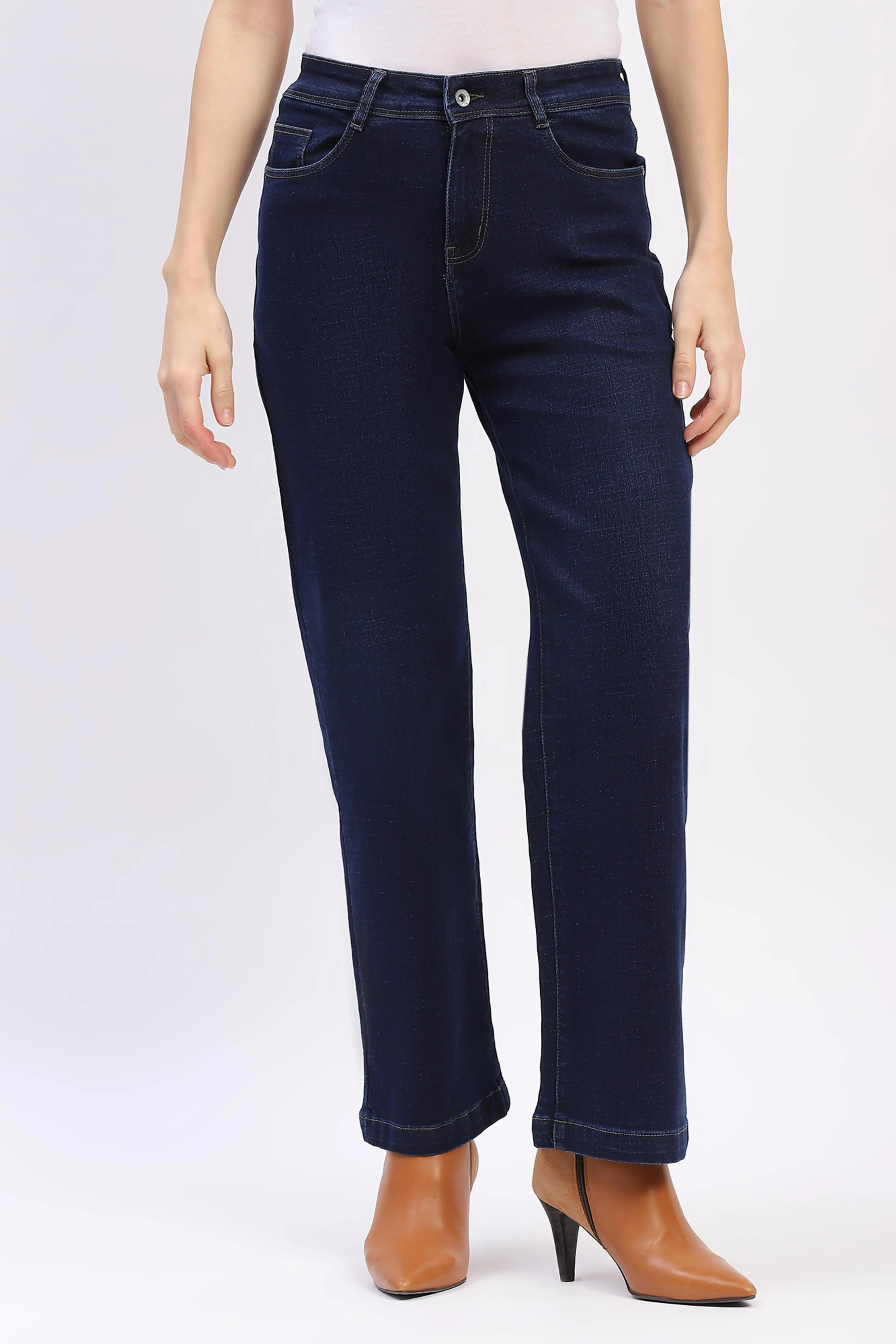 Blue Straight Jeans