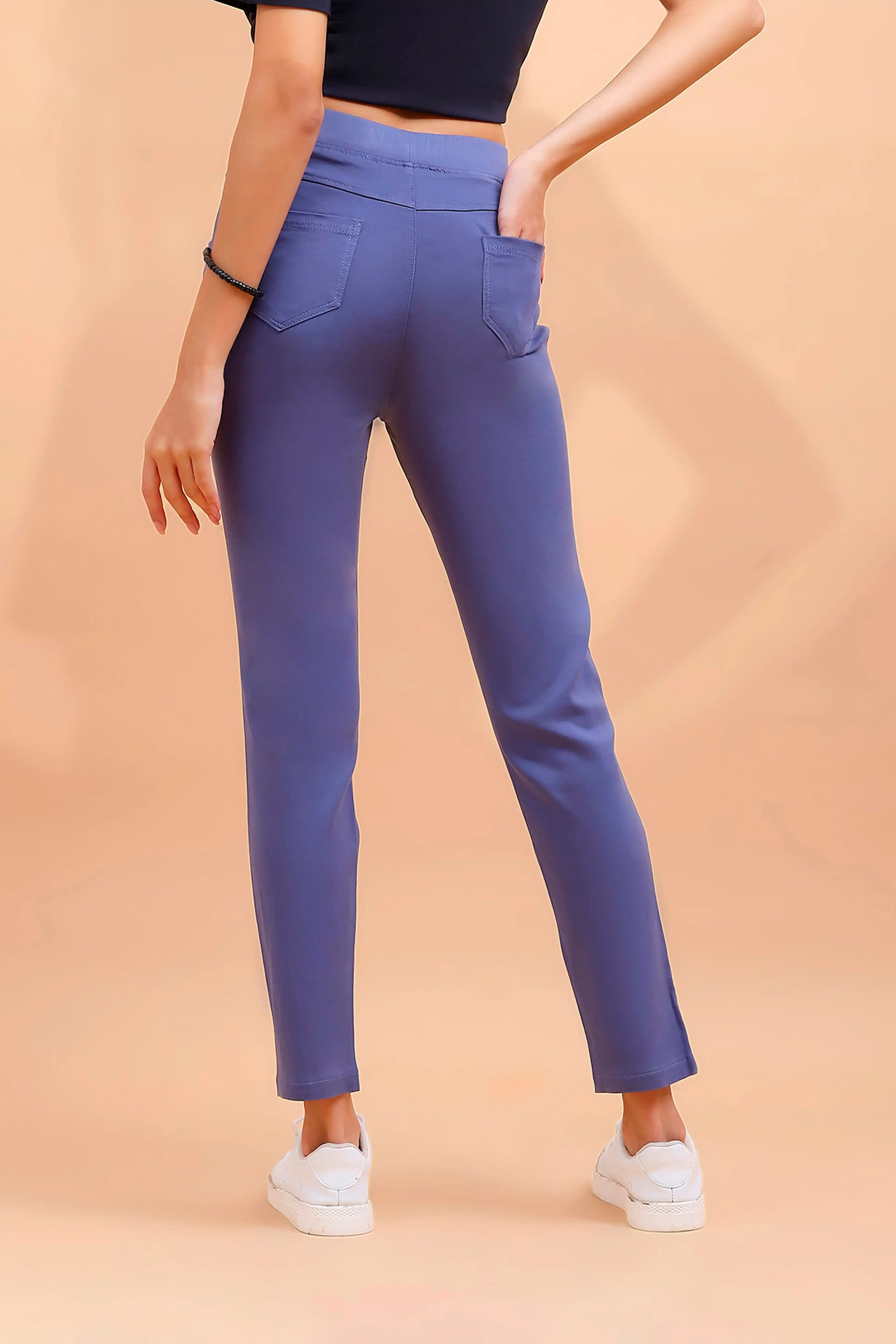 Blue Ultra Stretchable Jeggings - Image 5
