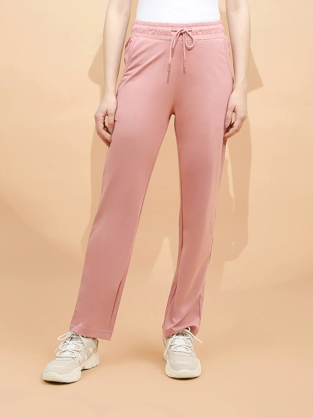 Pink Cotton Blend Regular Fit Lower - Image 9