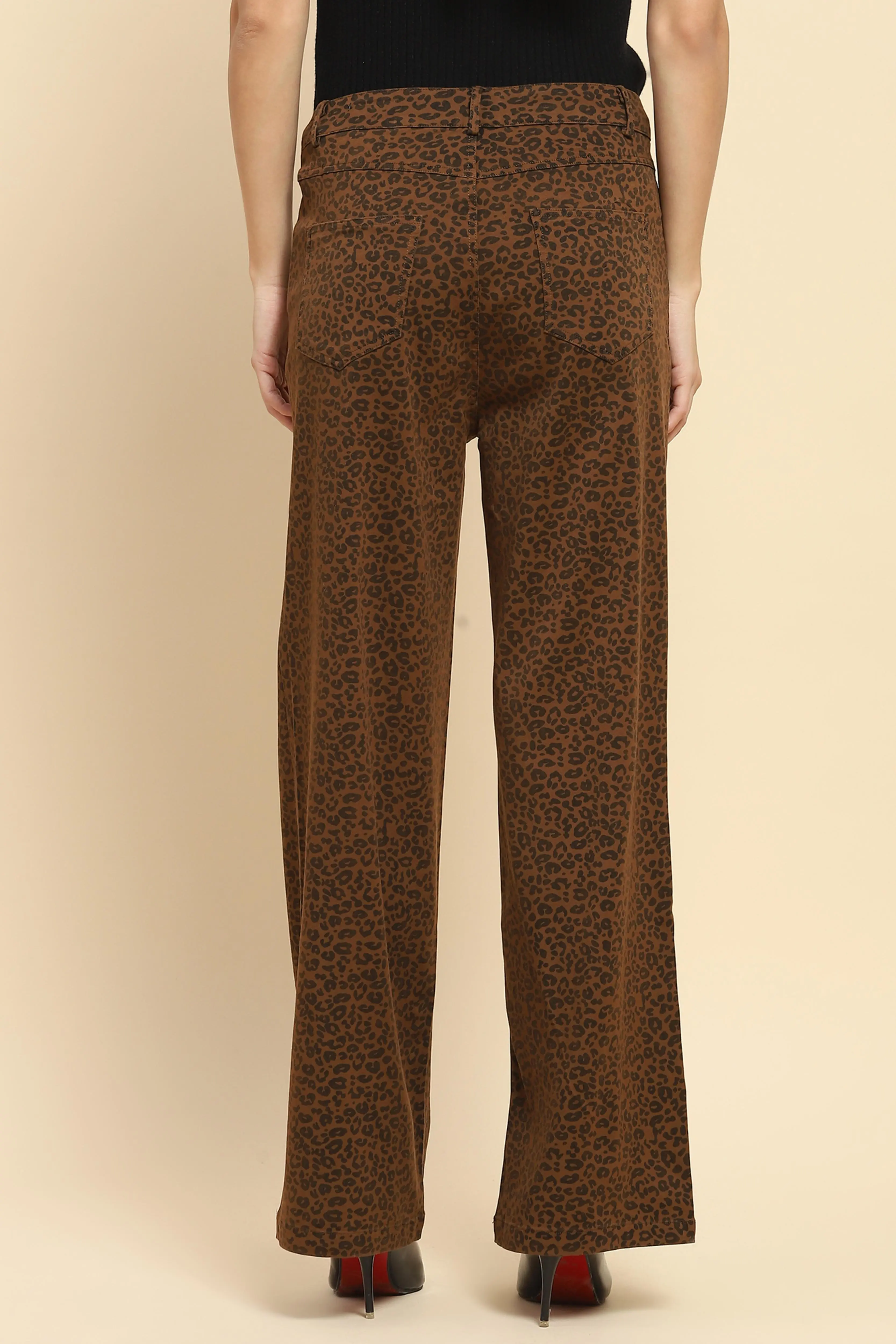 Animal Print Loose Fit Trouser - Image 4