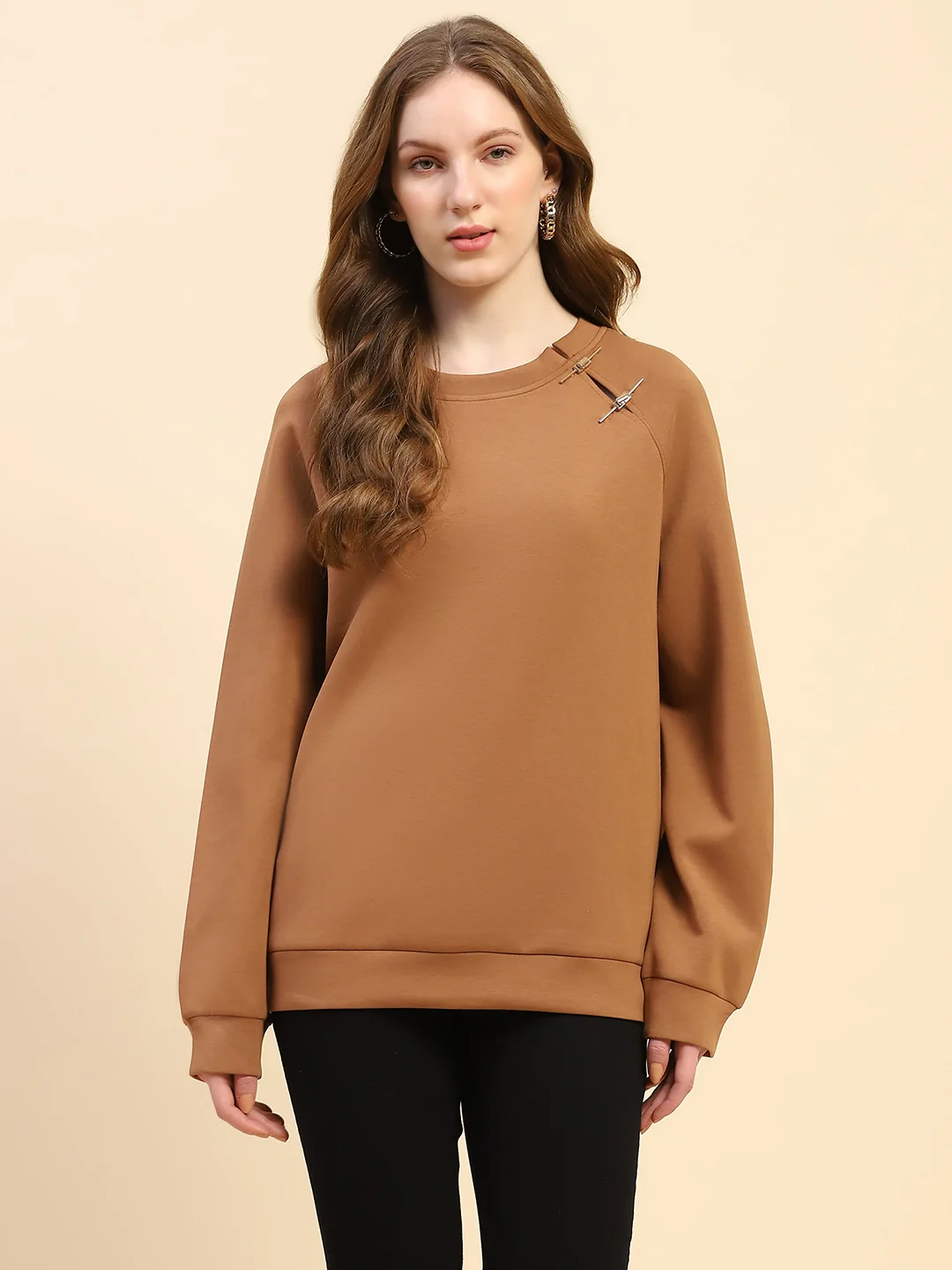 Brown Back Embroidered Sweatshirt - Image 7
