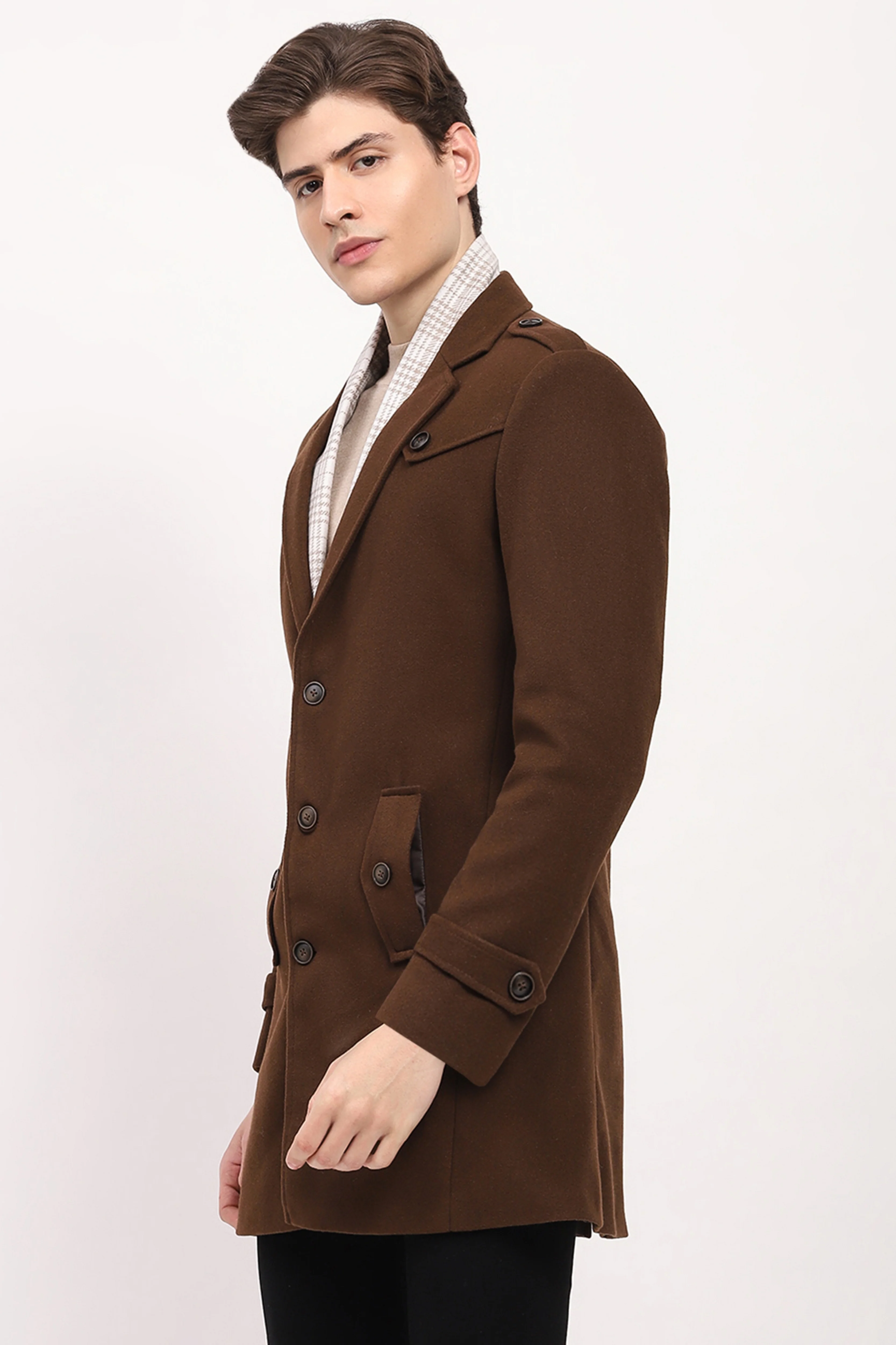 Brown Long Coat - Image 3
