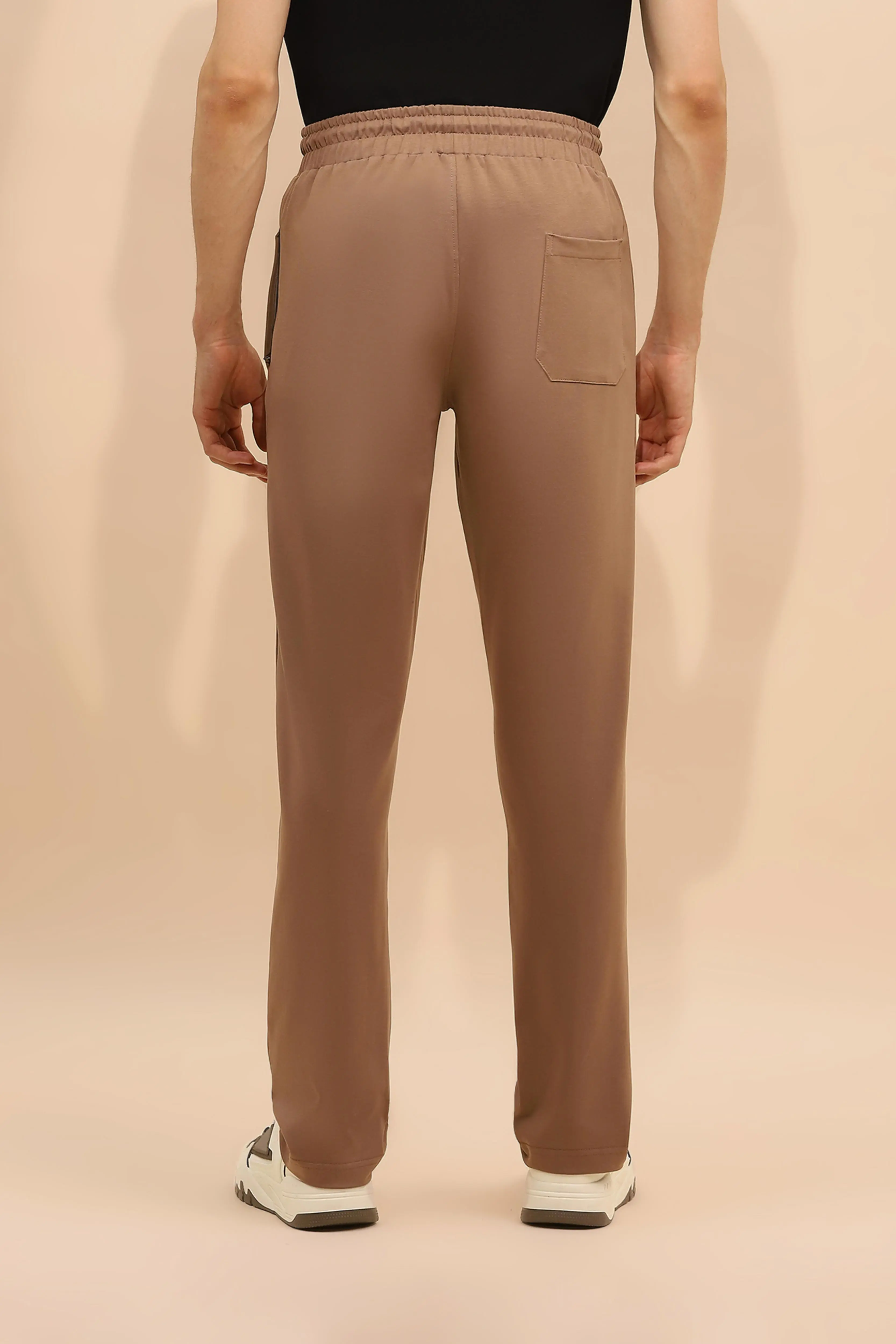 Camel Cotton Blend Regular Fit Lower - Image 4