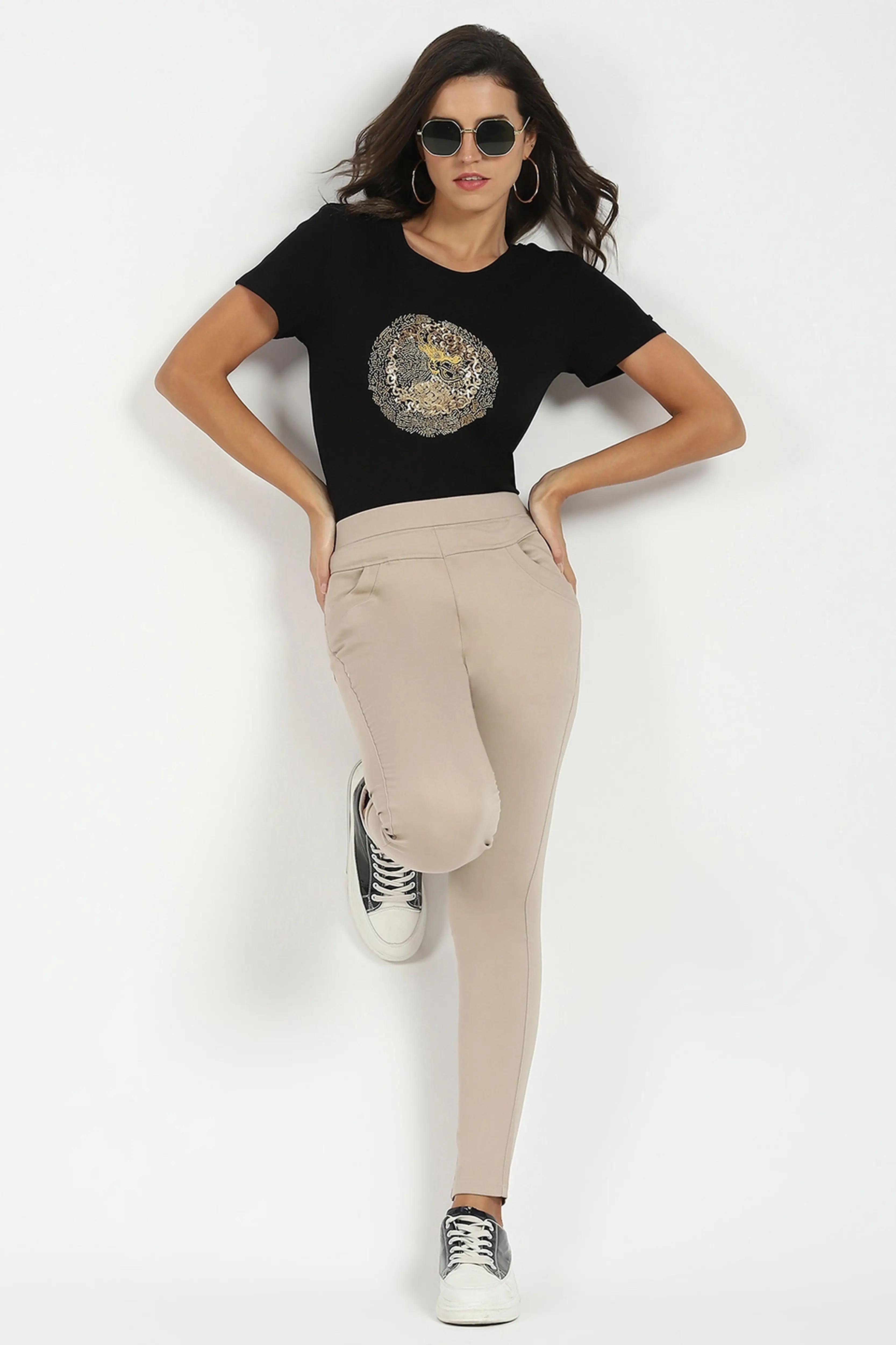 Camel Ultra Stretchable Jegging - Image 7