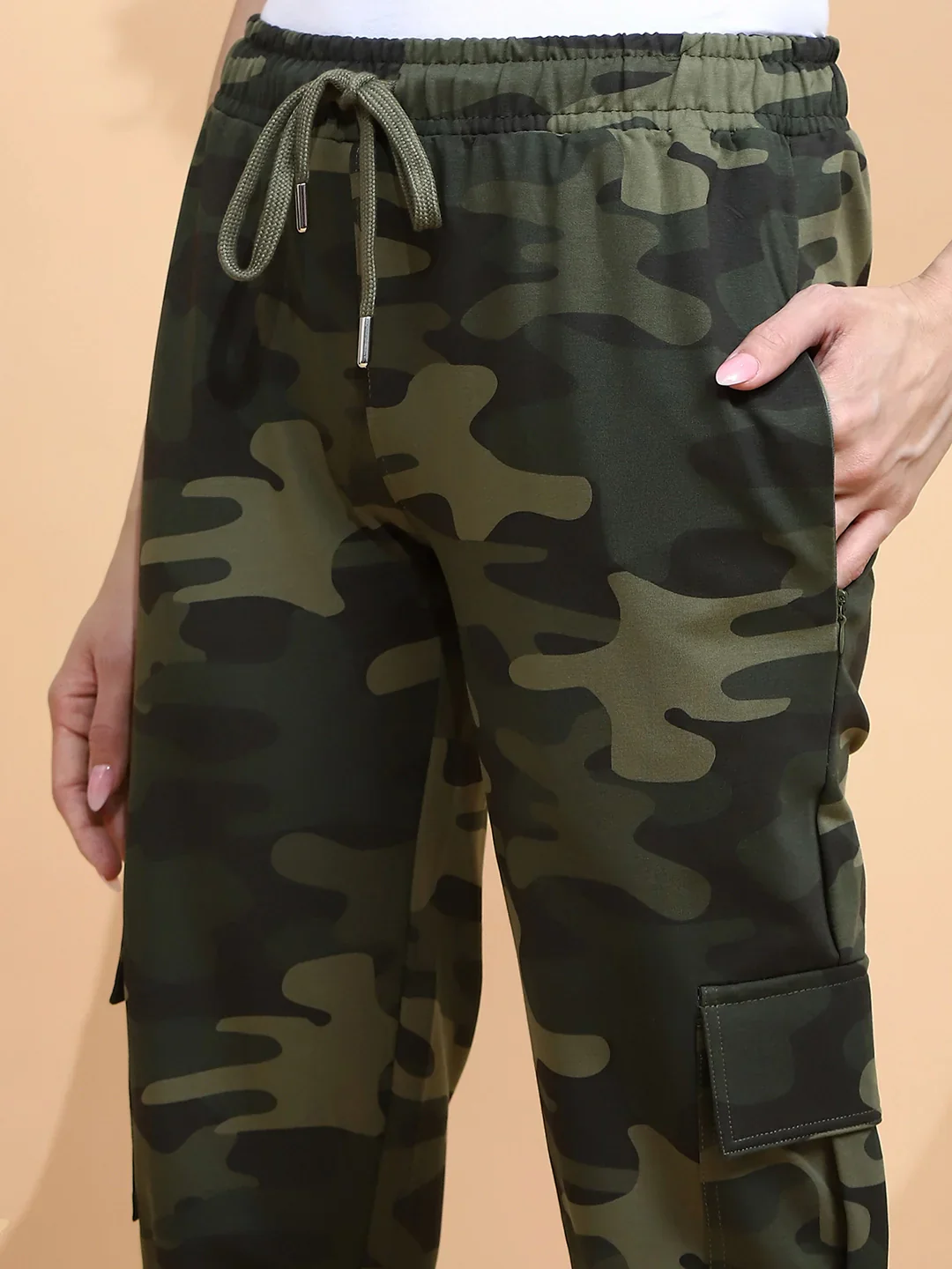 Camo Cotton Blend Regular Fit Cargo - Image 12