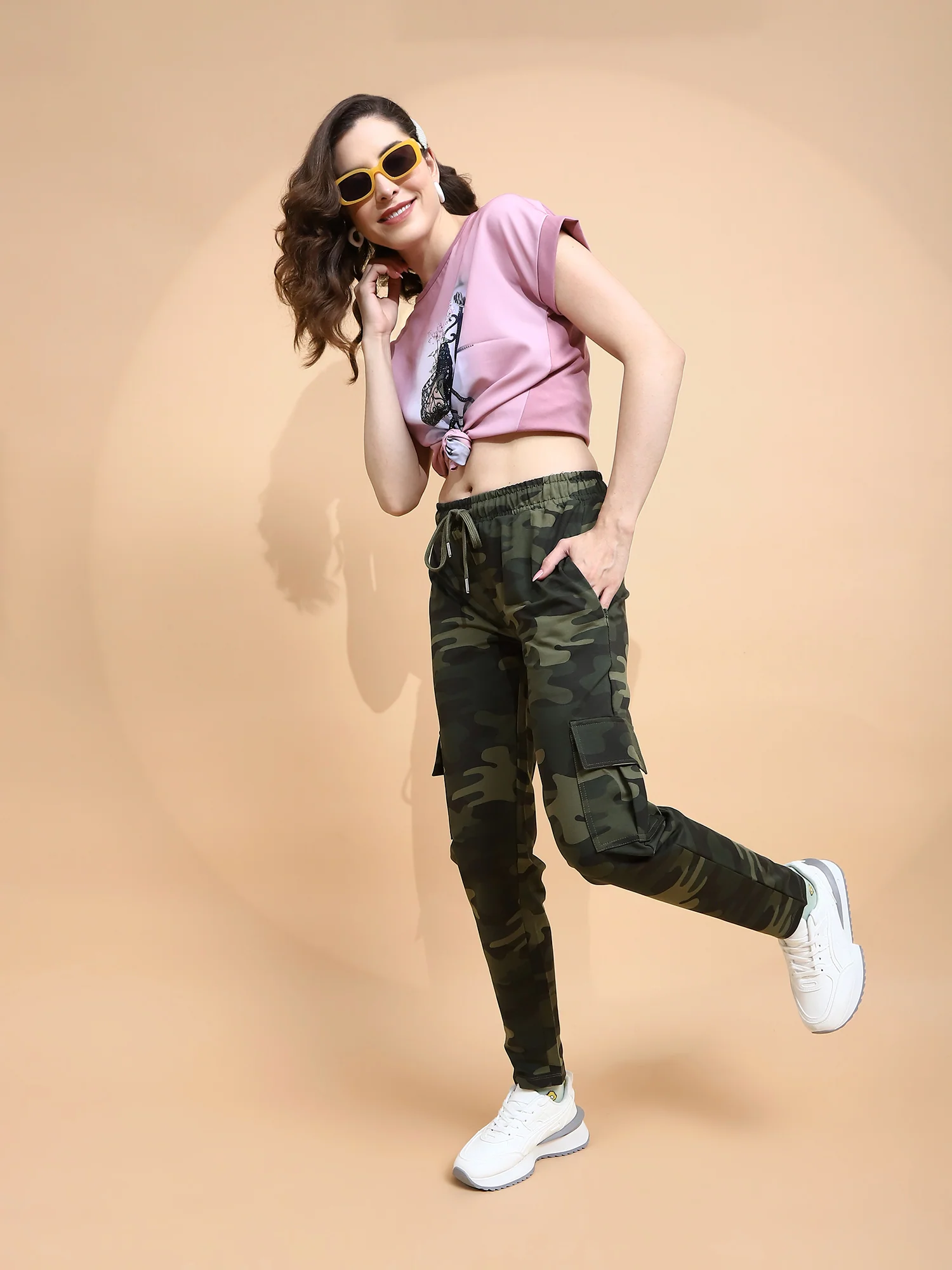 Camo Cotton Blend Regular Fit Cargo - Image 8