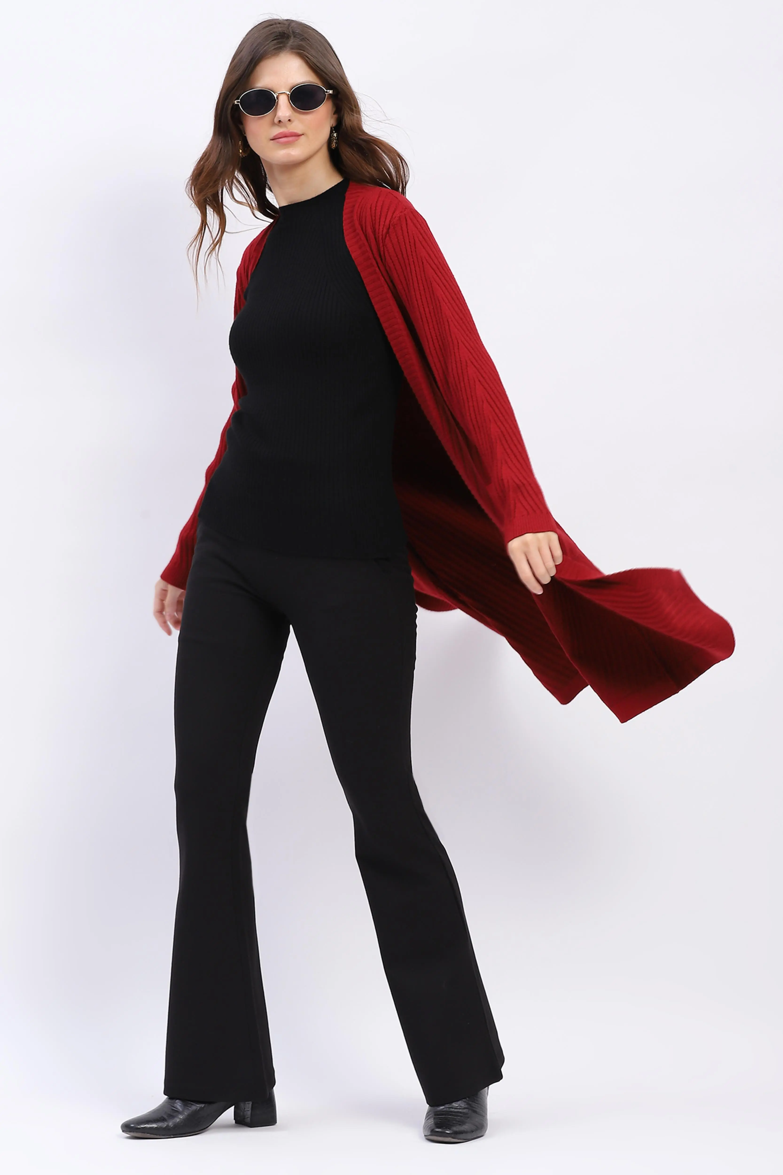 Chevron Elegance Longline Shrug - Image 6