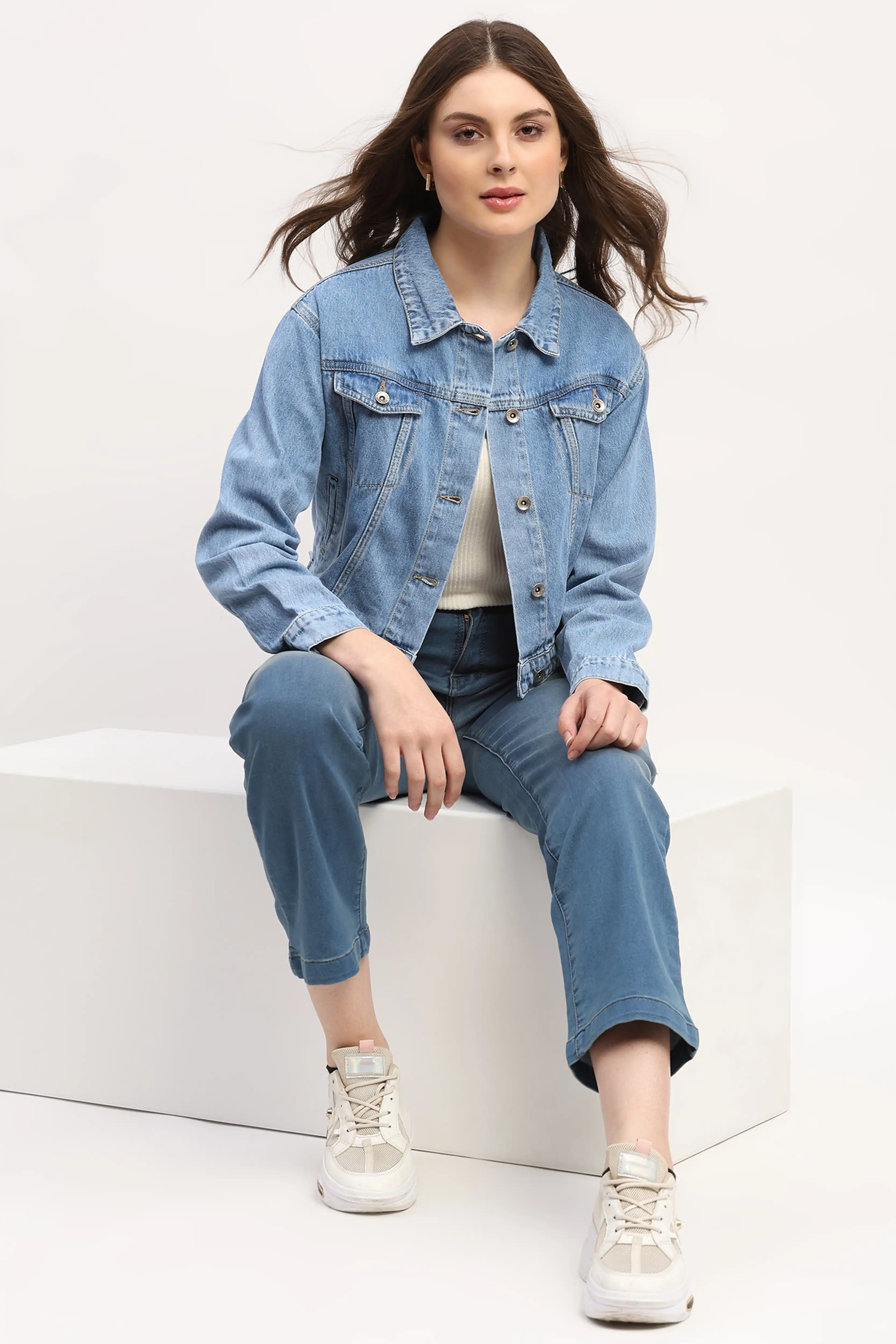 Classic Blue Denim Jacket - Image 2