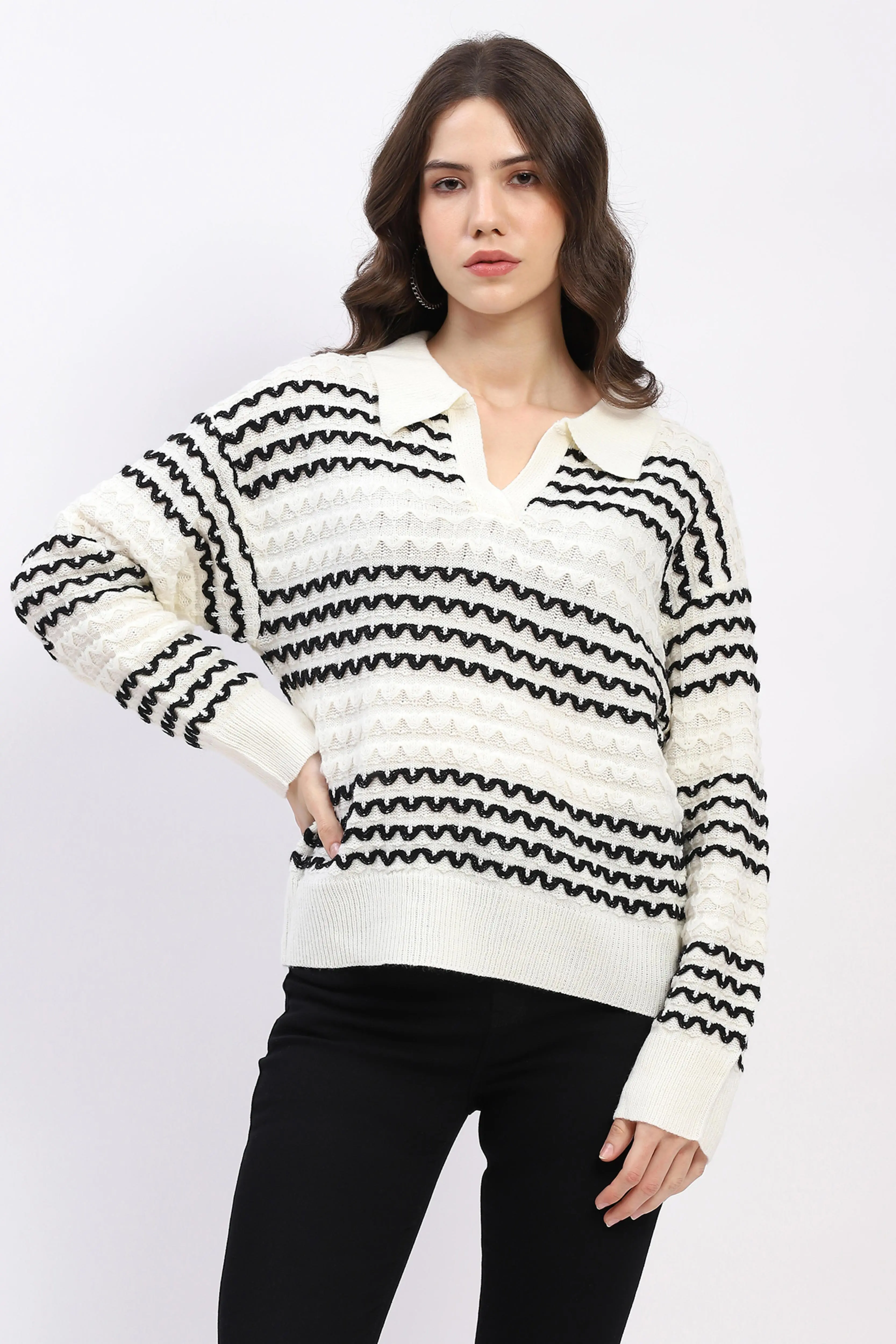 Classic Collar Knit Pullover