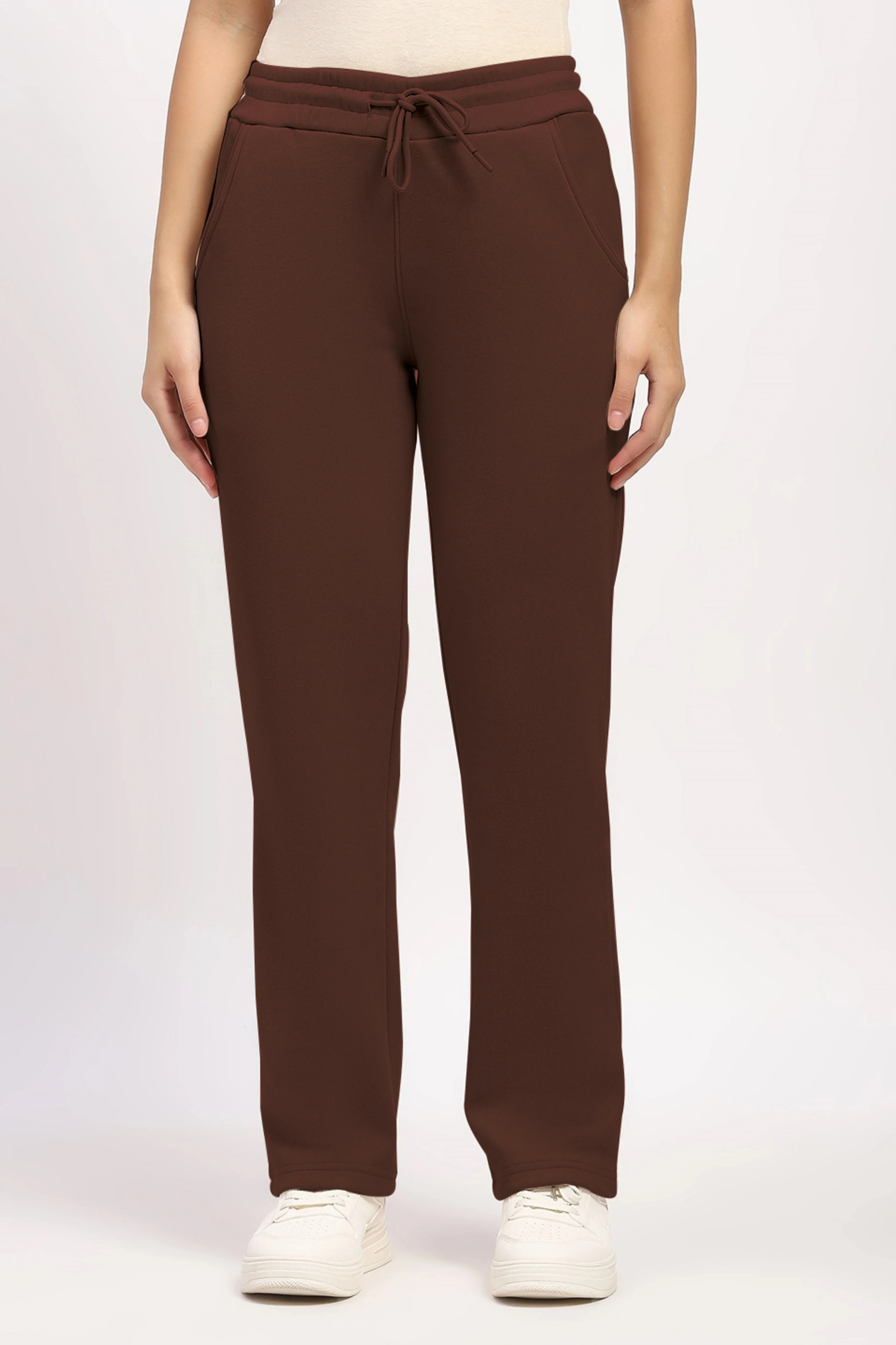 Coffee Brown Fleece-Lined Winter Lower - Image 2