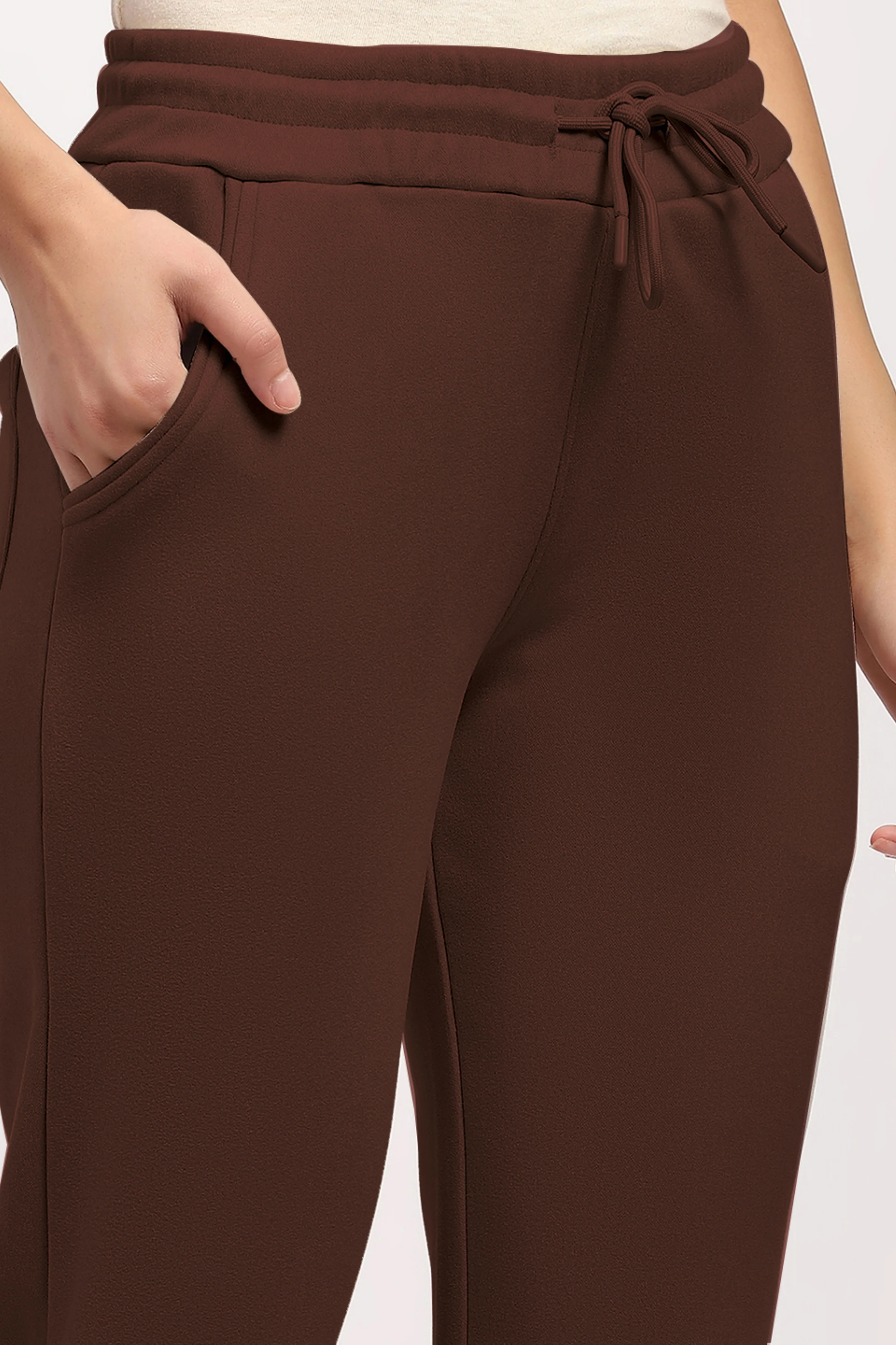 Coffee Brown Fleece-Lined Winter Lower - Image 5