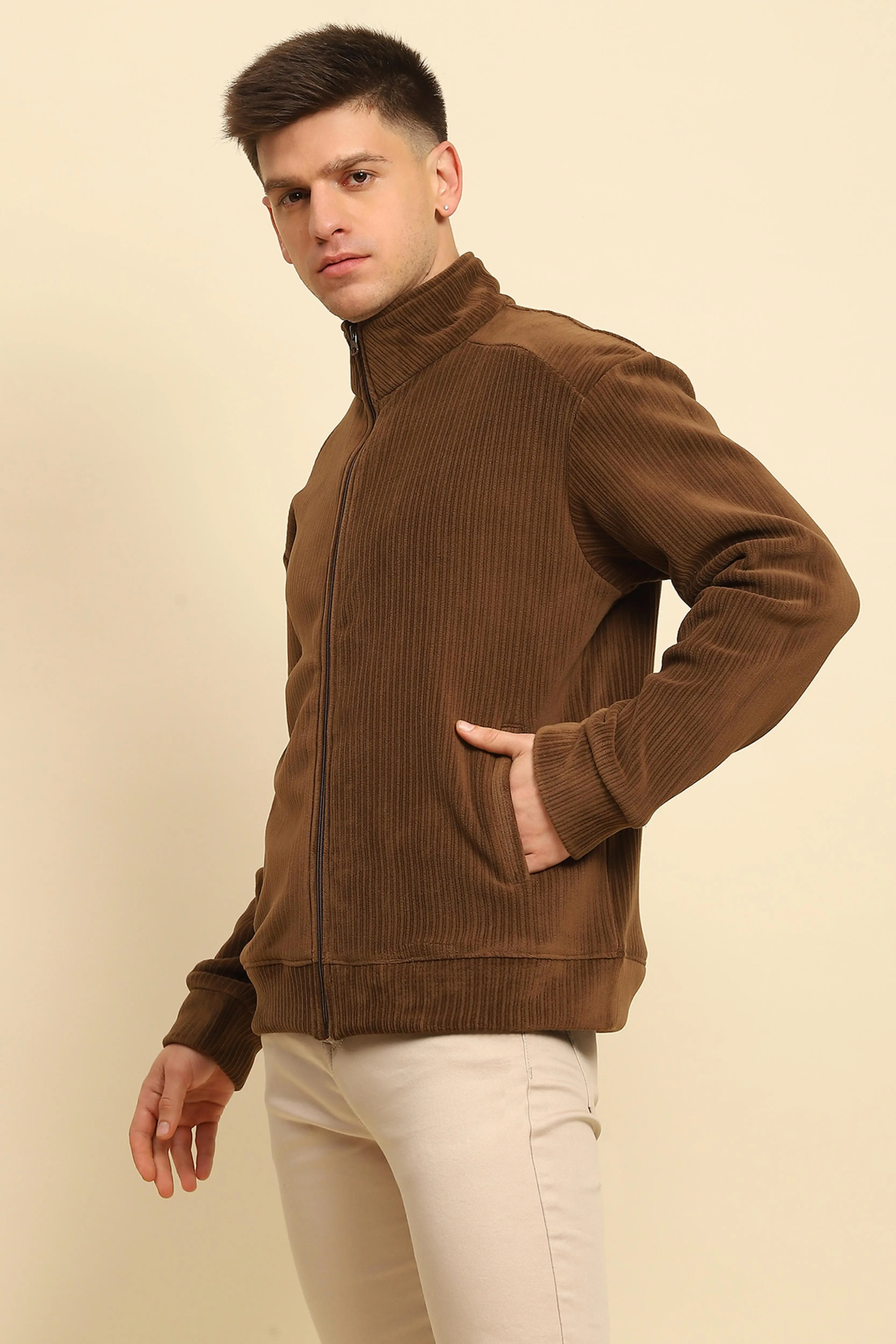Coffee Solid Jacket - Image 2