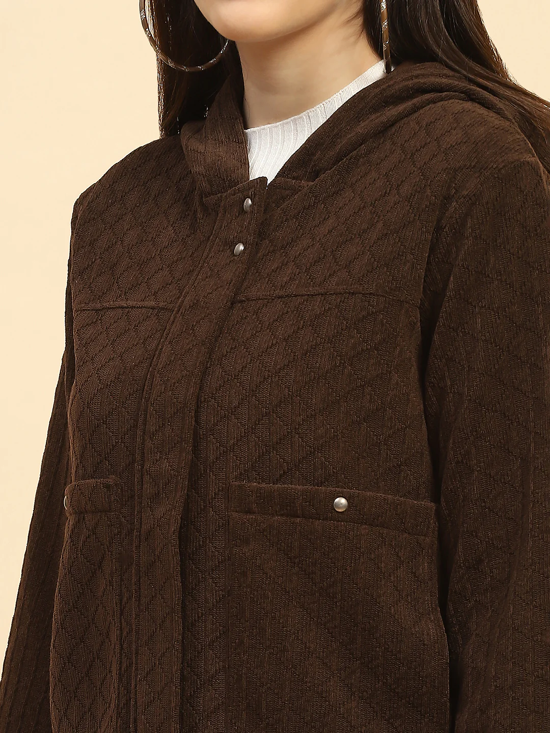 Coffee Solid Sweatshirt - Image 4